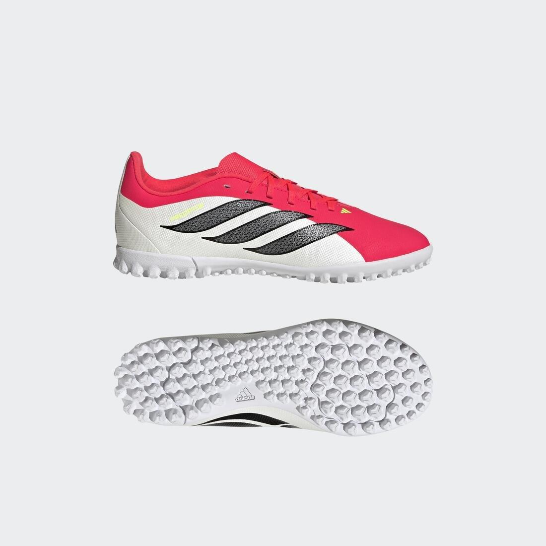 Kids Unisex Predator Club Turf Football Shoes, Red, , large image number 9