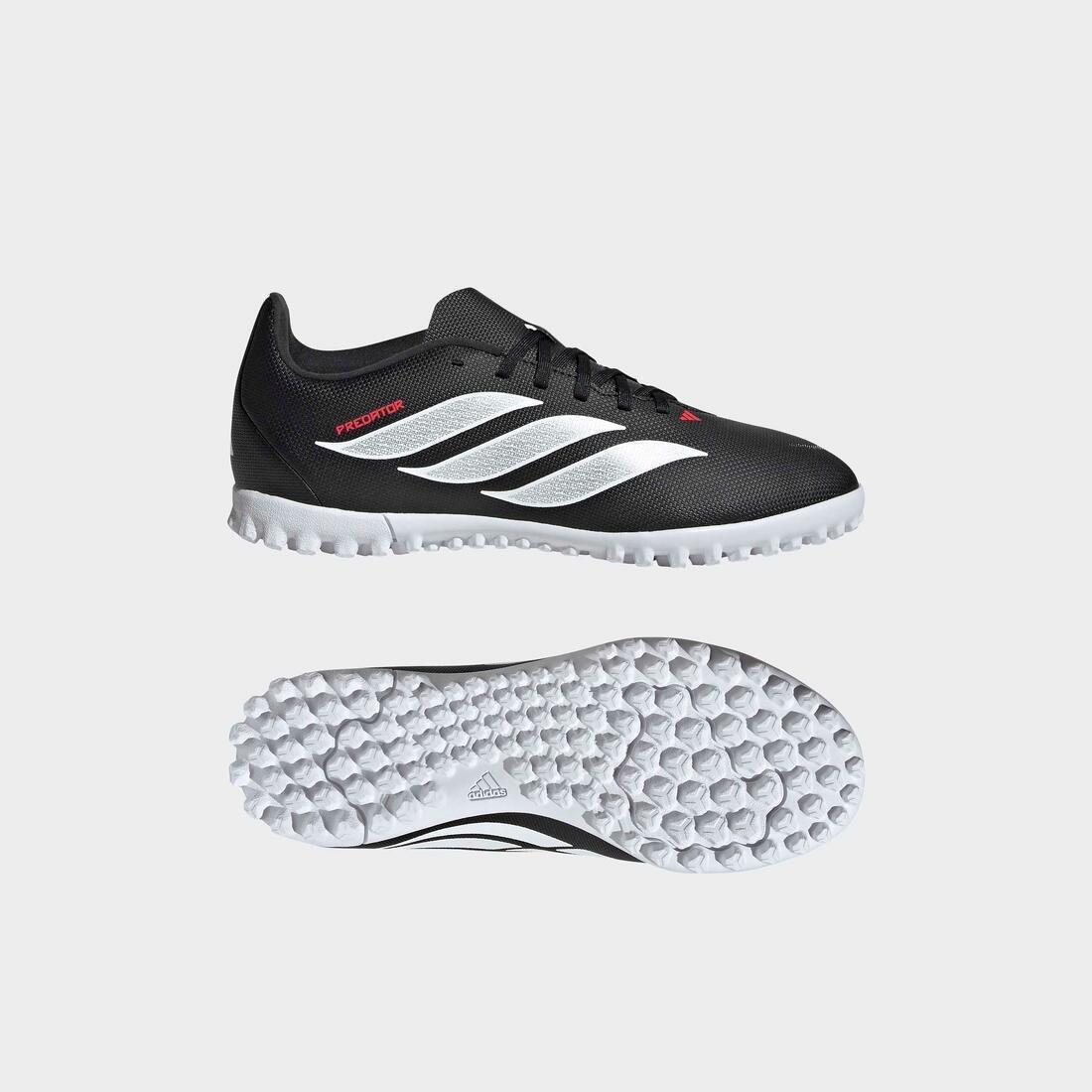 Kids Unisex Predator Club Turf Football Shoes, Black, , large image number 9