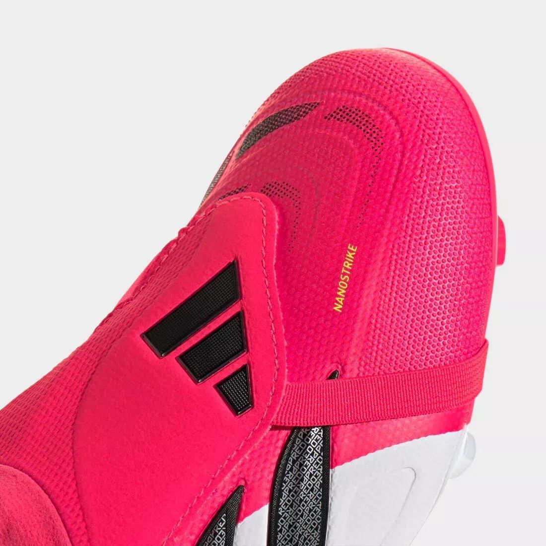 Unisex Predator League Fold-Over Tongue Firm Ground Football Boots, Red, , large image number 6