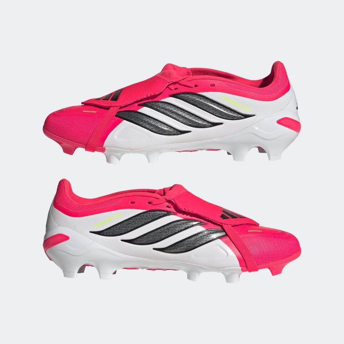 Unisex Predator League Fold-Over Tongue Firm Ground Football Boots, Red, , large image number 8