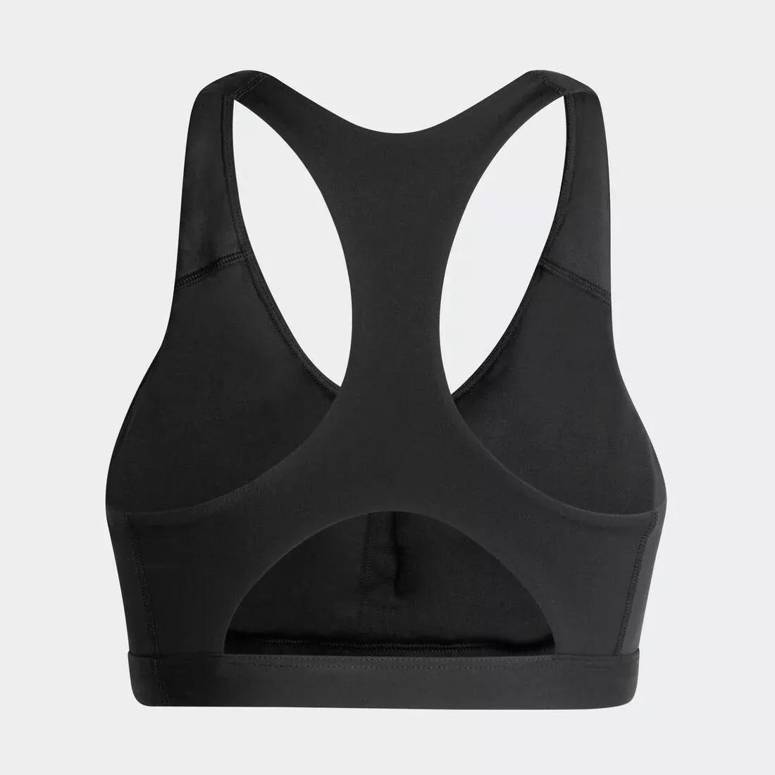 Optime Essentials Workout Medium Support Bra, Black, No Color, large image number 1