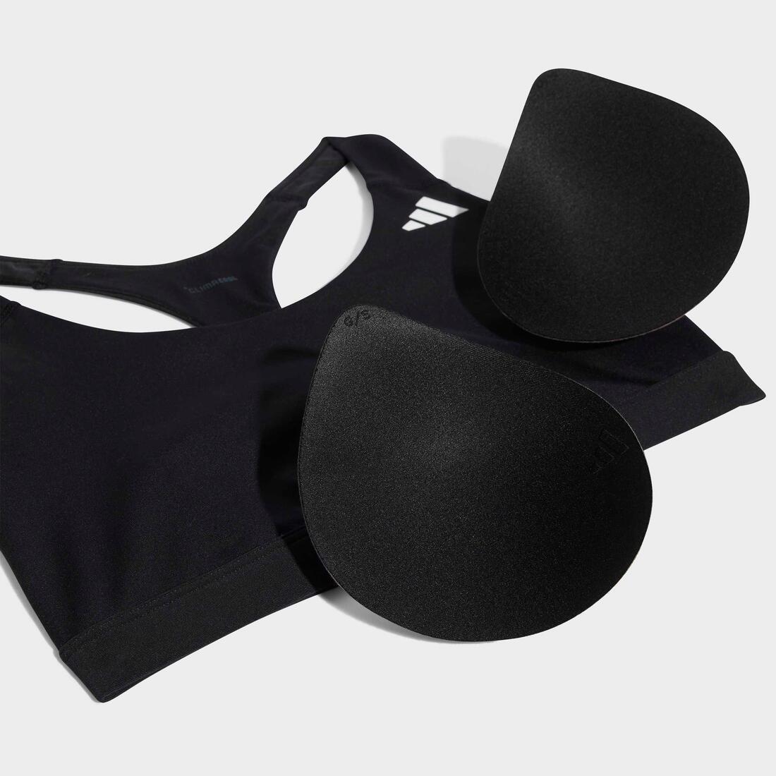 Optime Essentials Workout Medium Support Bra, Black, No Color, large image number 2
