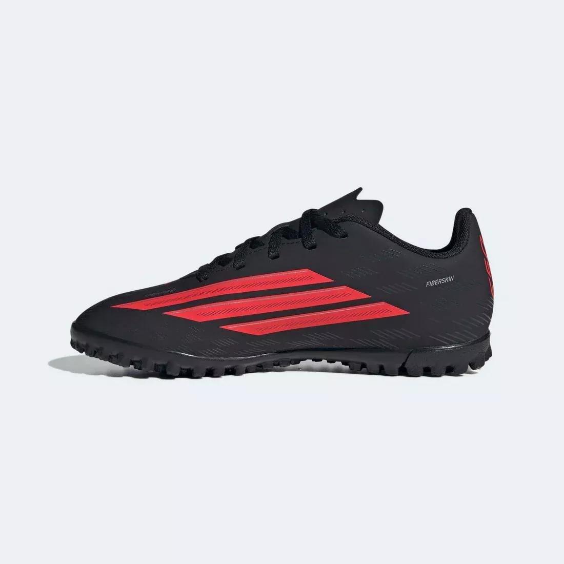Kids Unisex F50 Club Turf Football Shoes, Black, , large image number 3