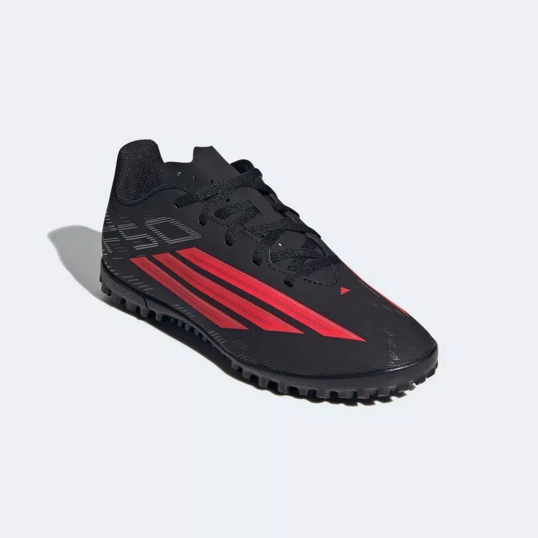 Kids Unisex F50 Club Turf Football Shoes, Black, , large image number 4