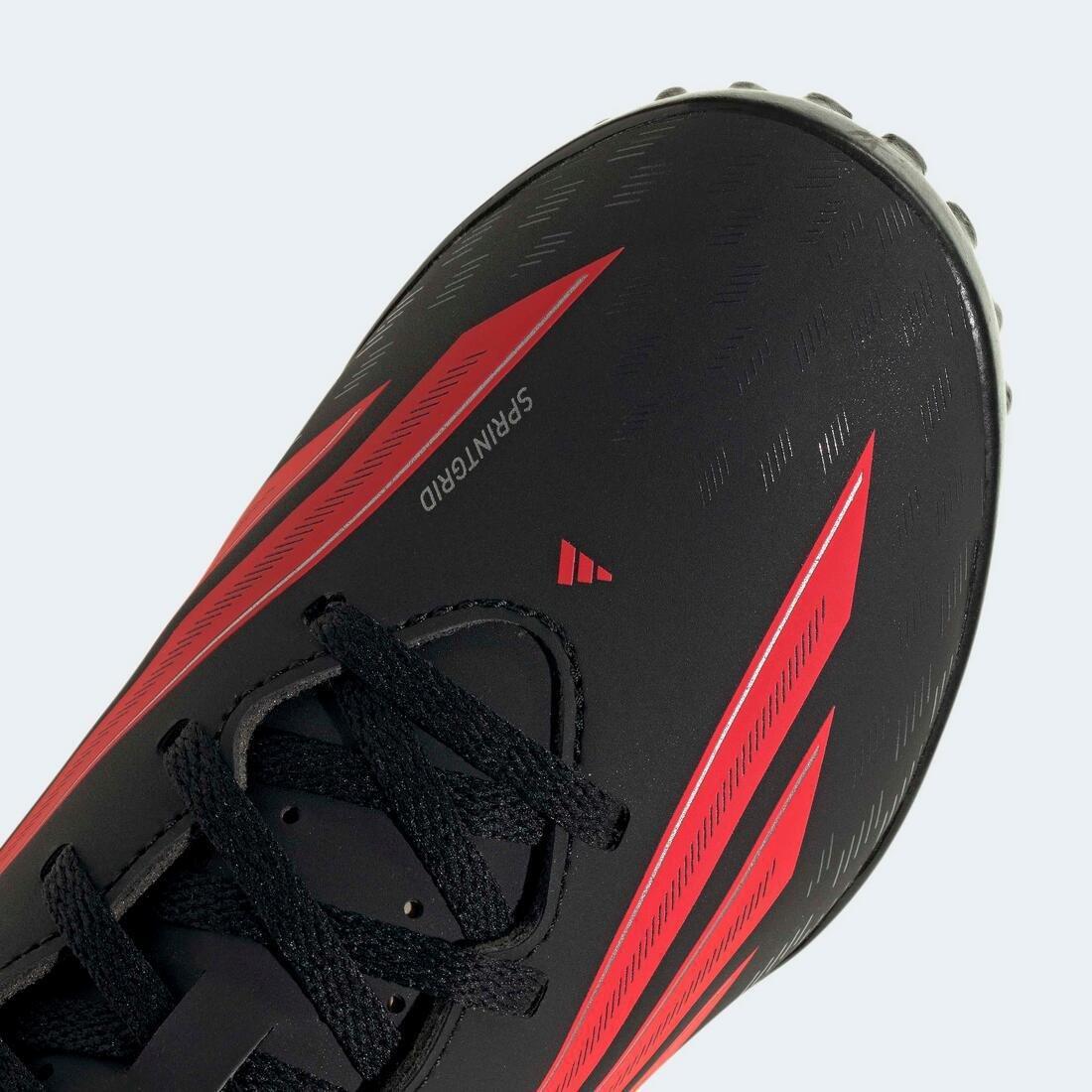 Kids Unisex F50 Club Turf Football Shoes, Black, , large image number 6