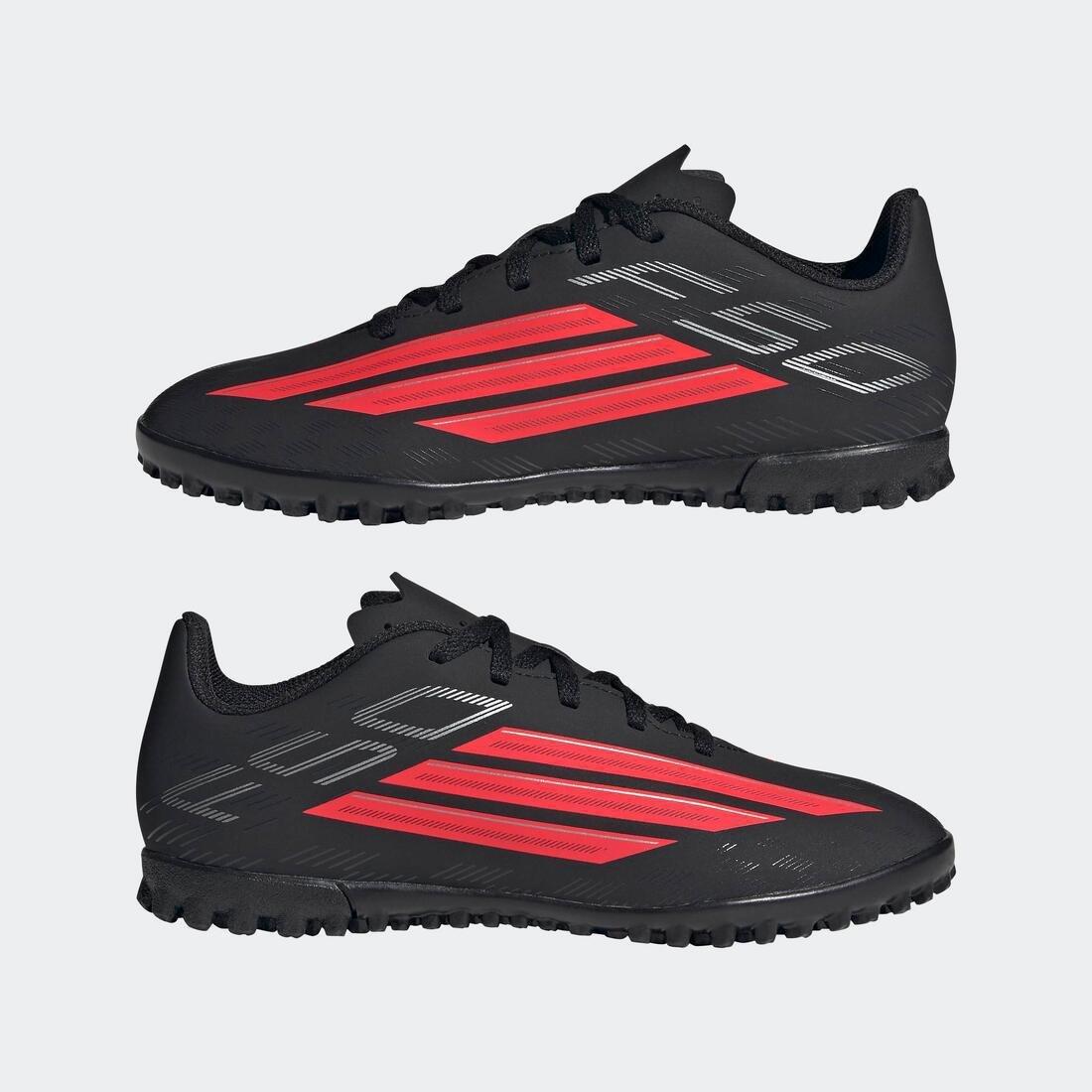 Kids Unisex F50 Club Turf Football Shoes, Black, , large image number 8