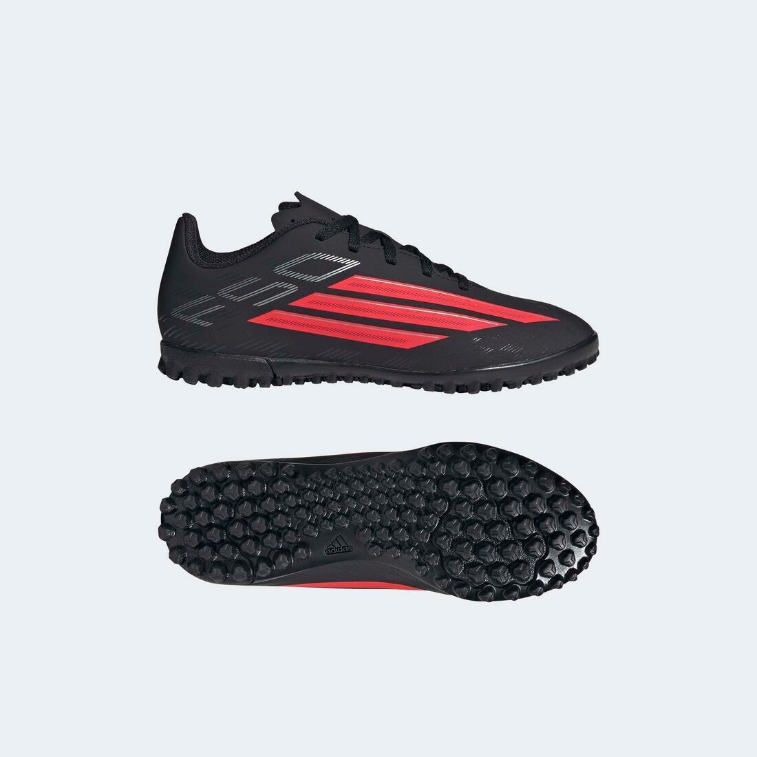 Kids Unisex F50 Club Turf Football Shoes, Black, , large image number 9