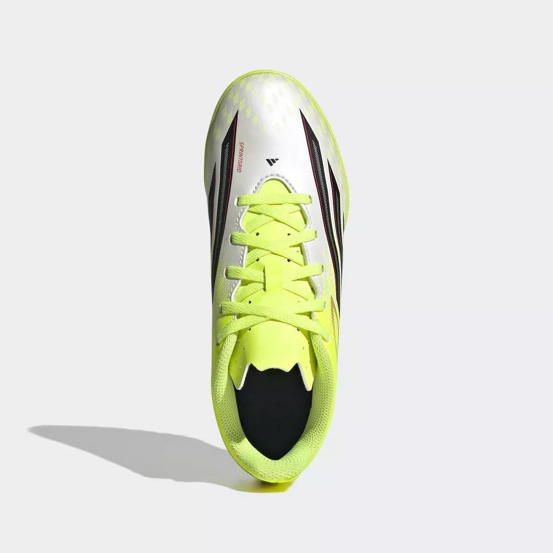 Kids Unisex F50 Club Turf Football Shoes, Yellow, , large image number 1