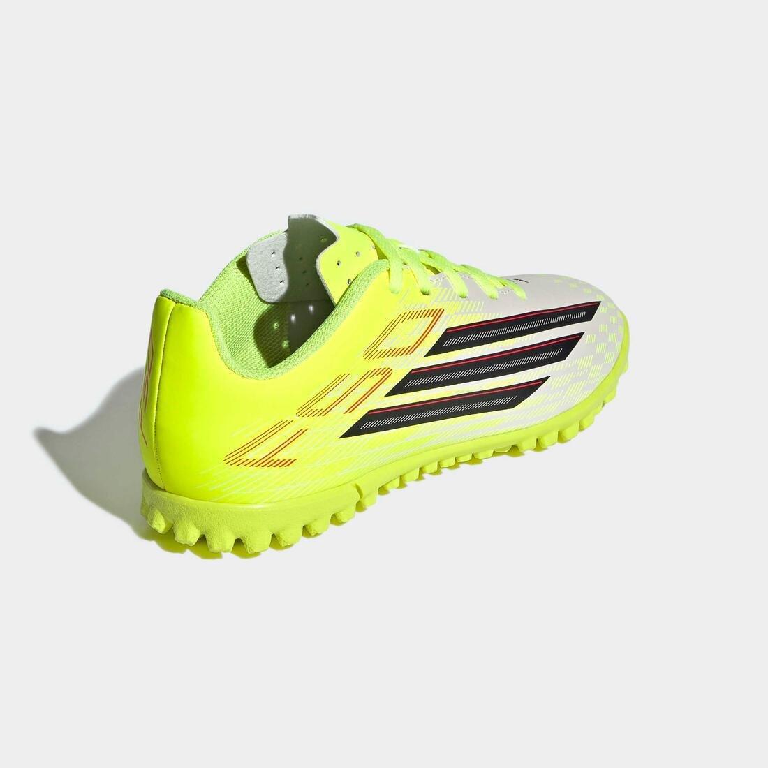 Kids Unisex F50 Club Turf Football Shoes, Yellow, , large image number 5