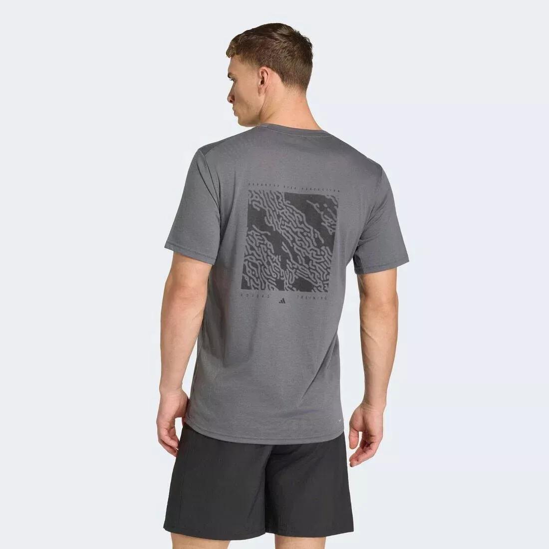 Climacool Camo Training Graphic T-Shirt, Grey, , large image number 2