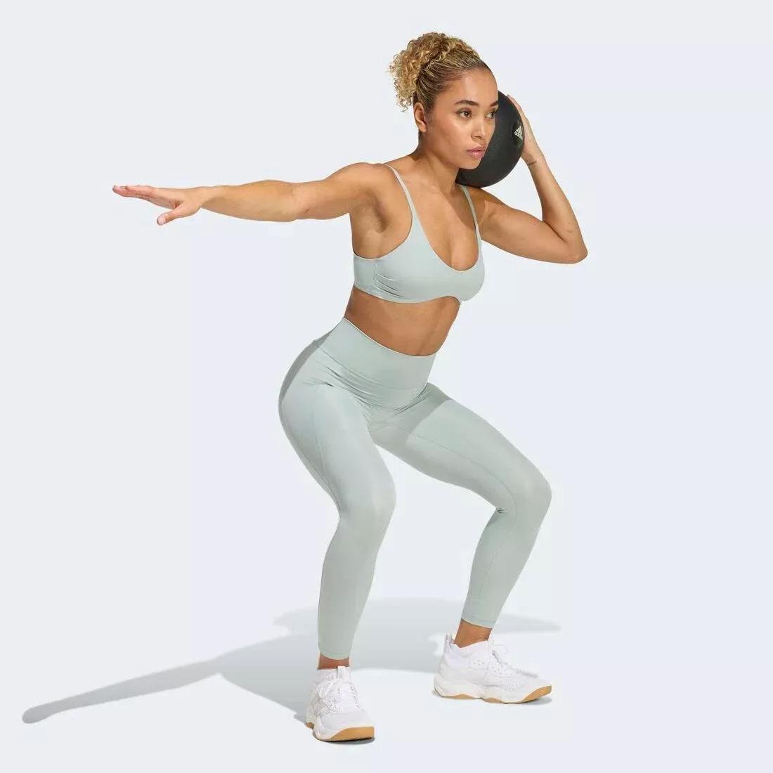 Optime Essentials No Front Rise Seam 7/8 Leggings, Green, No Color, large image number 3