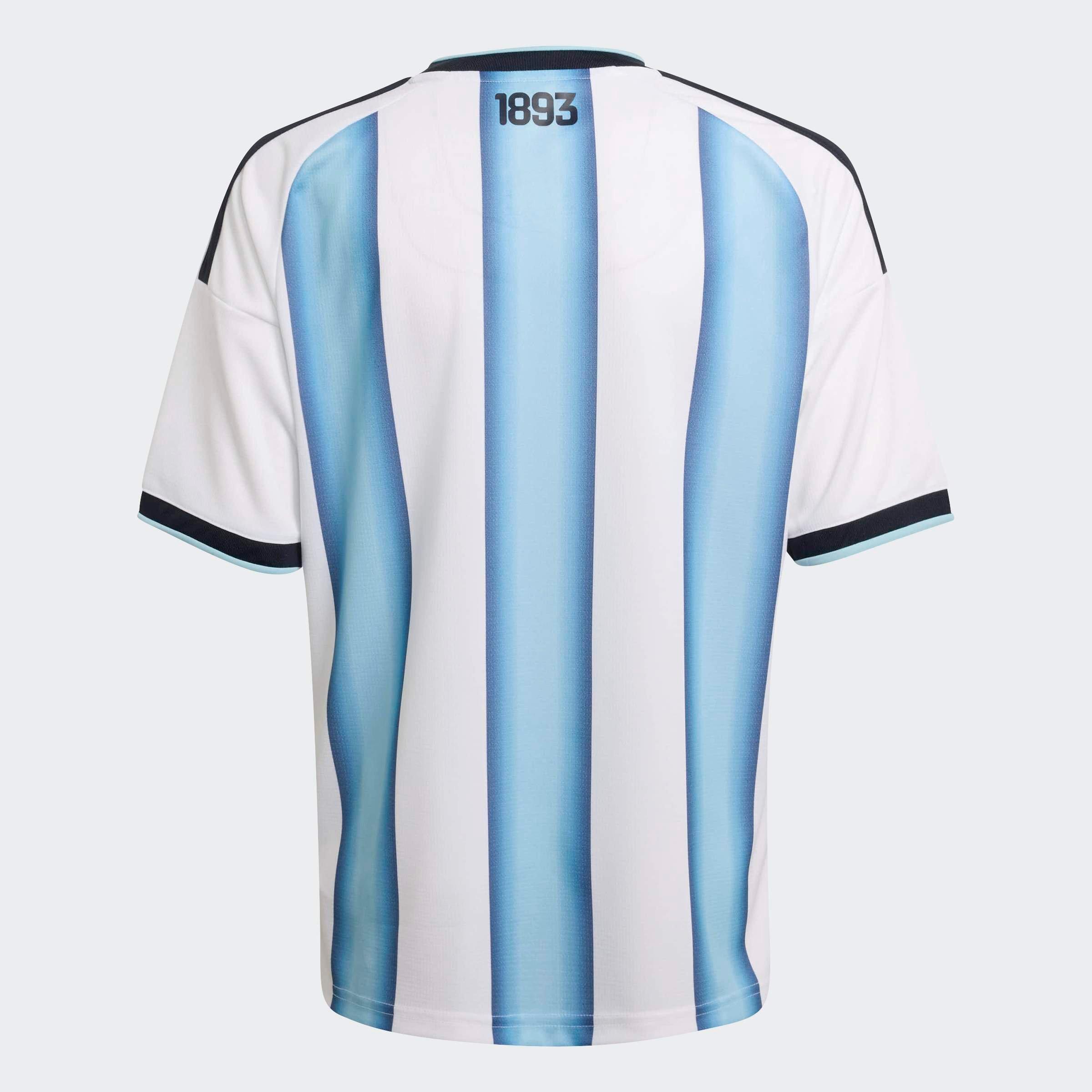 Kids Unisex Argentina 26 Home Jersey, White, No Color, large image number 1