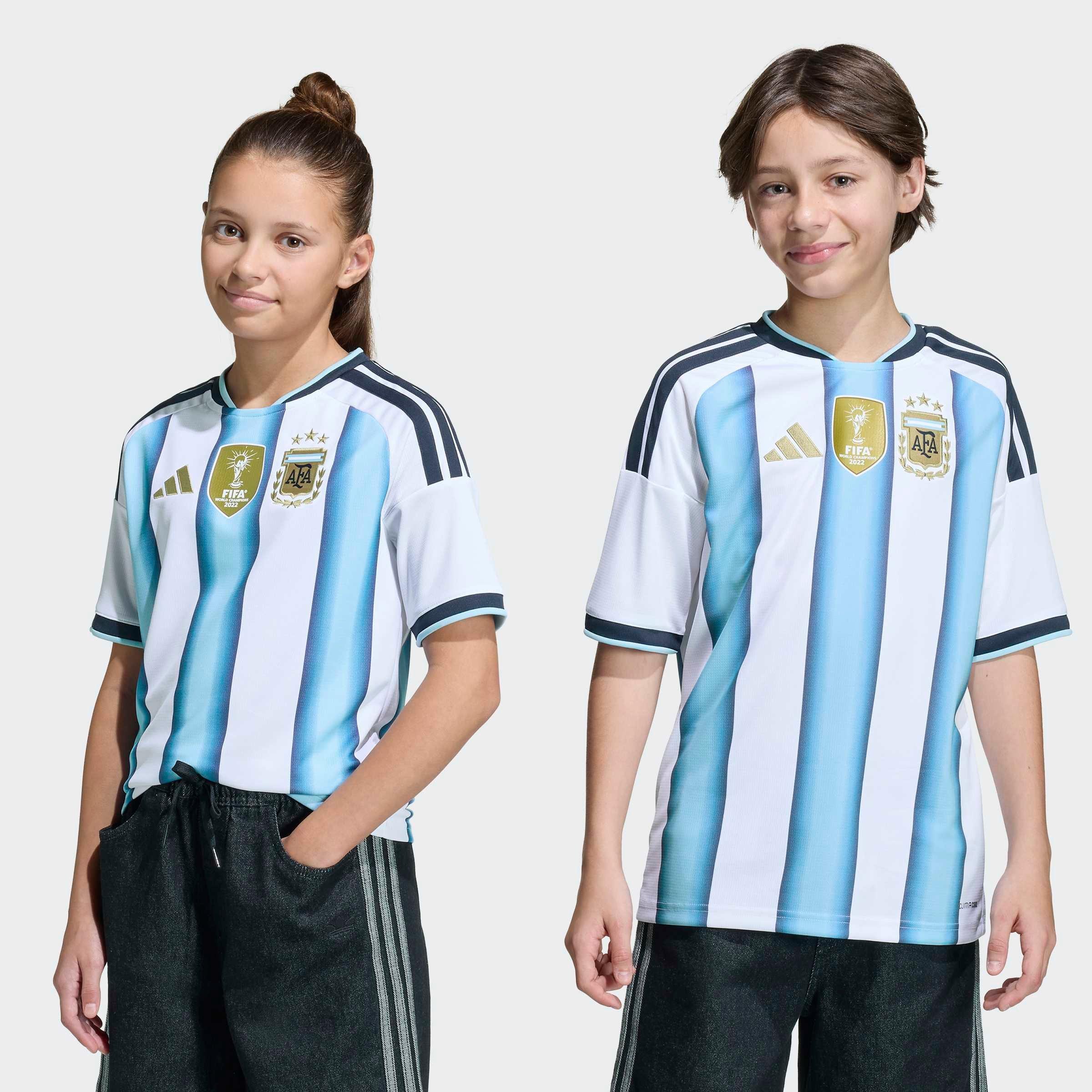 Kids Unisex Argentina 26 Home Jersey, White, No Color, large image number 2