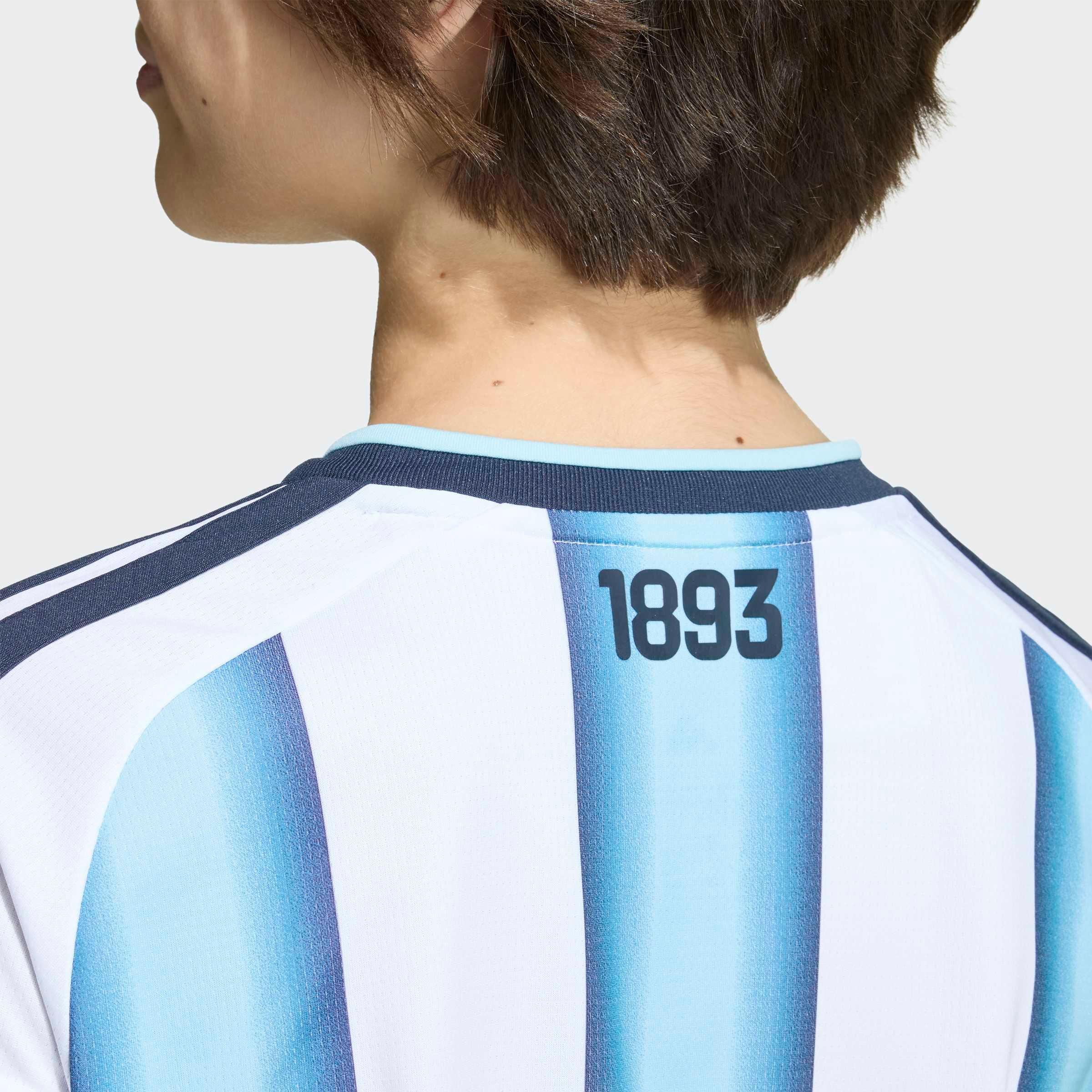 Kids Unisex Argentina 26 Home Jersey, White, No Color, large image number 8