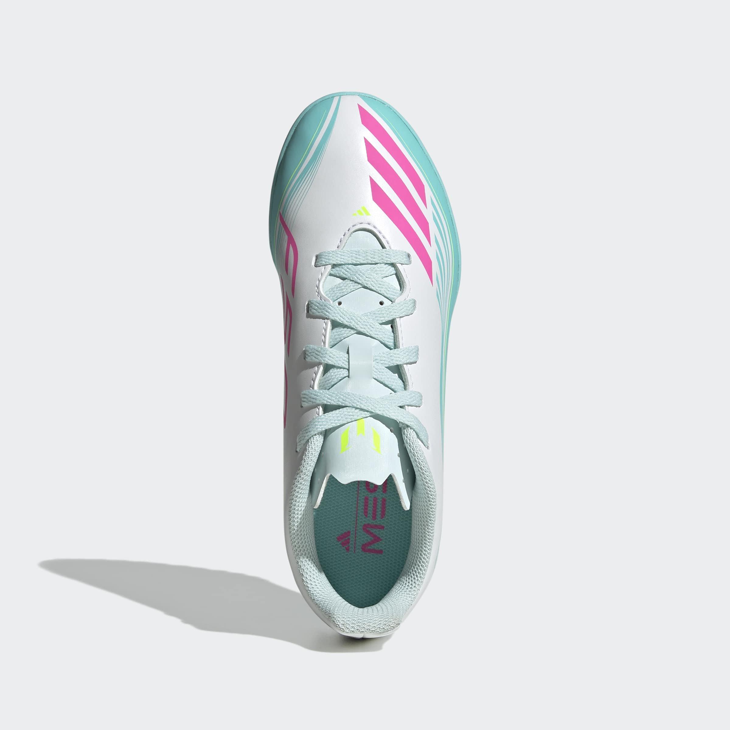 Kids Unisex F50 Messi Club Turf Football Shoes, White, , large image number 1