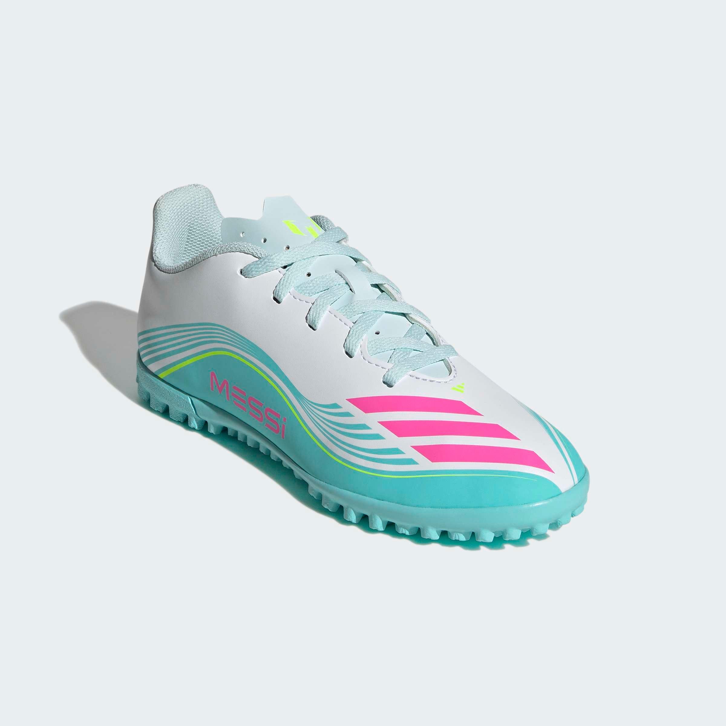 Kids Unisex F50 Messi Club Turf Football Shoes, White, , large image number 3
