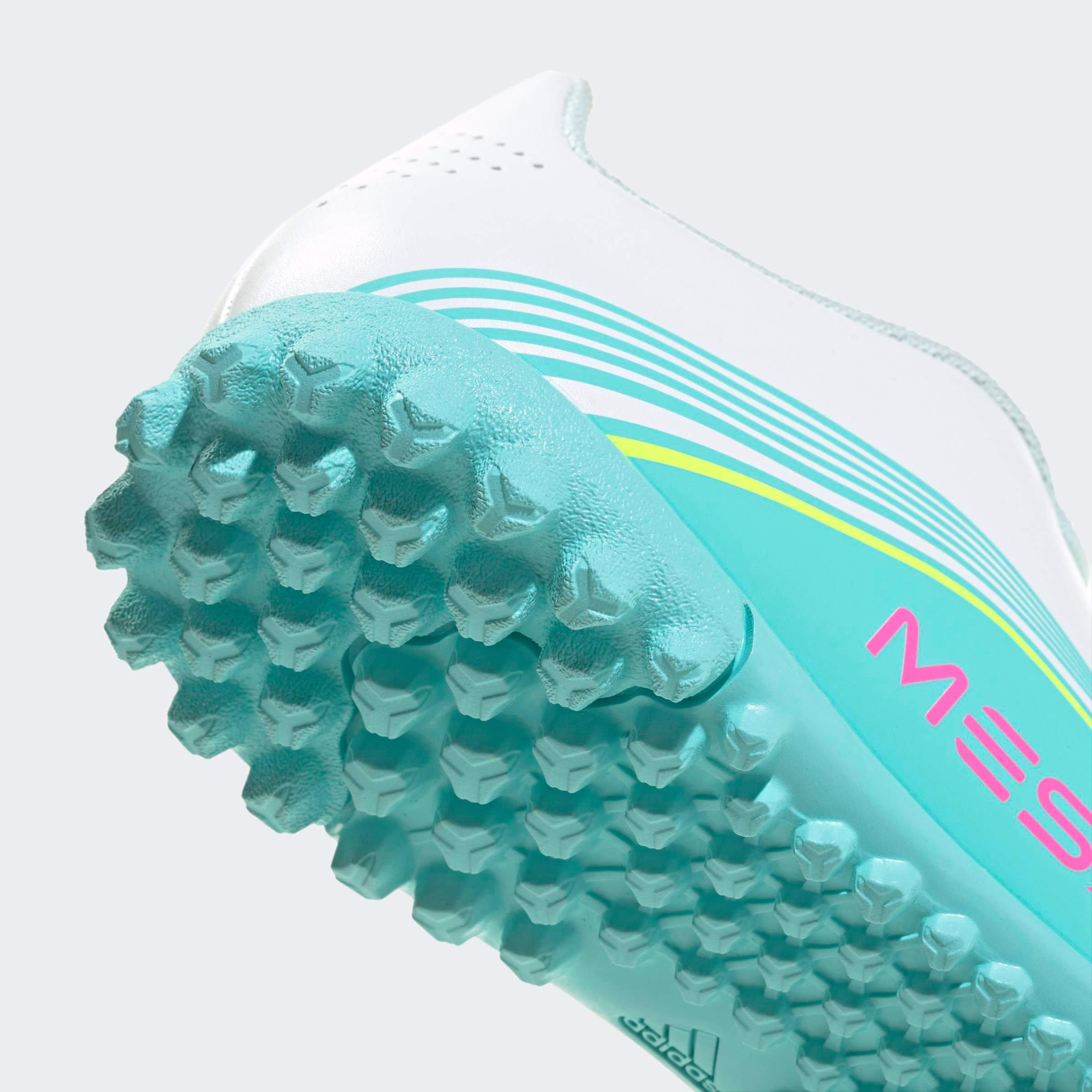 Kids Unisex F50 Messi Club Turf Football Shoes, White, , large image number 5