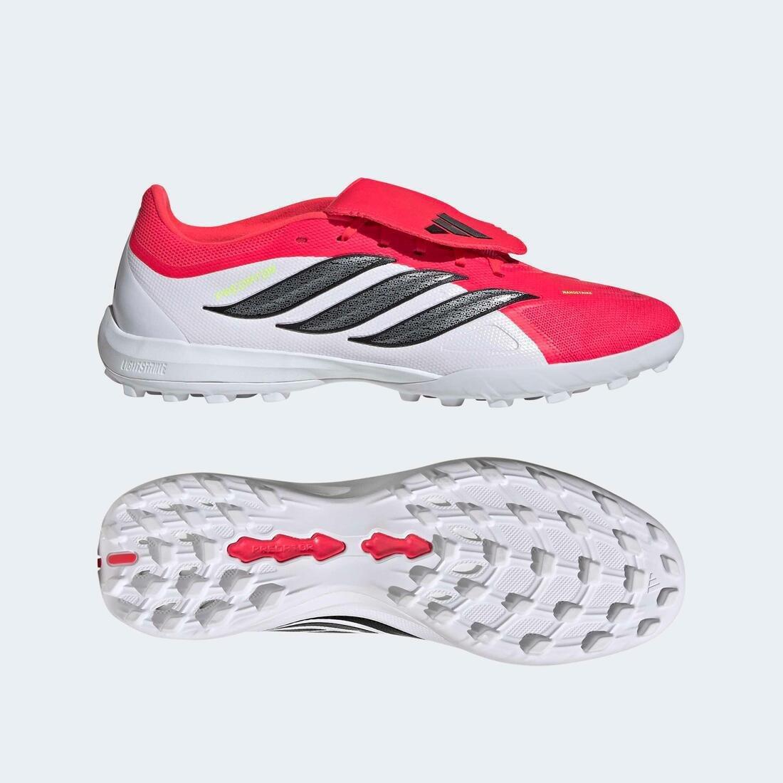 Unisex PREDATOR LEAGUE Fold-Over Tongue Turf Football Shoes, Red, , large image number 9