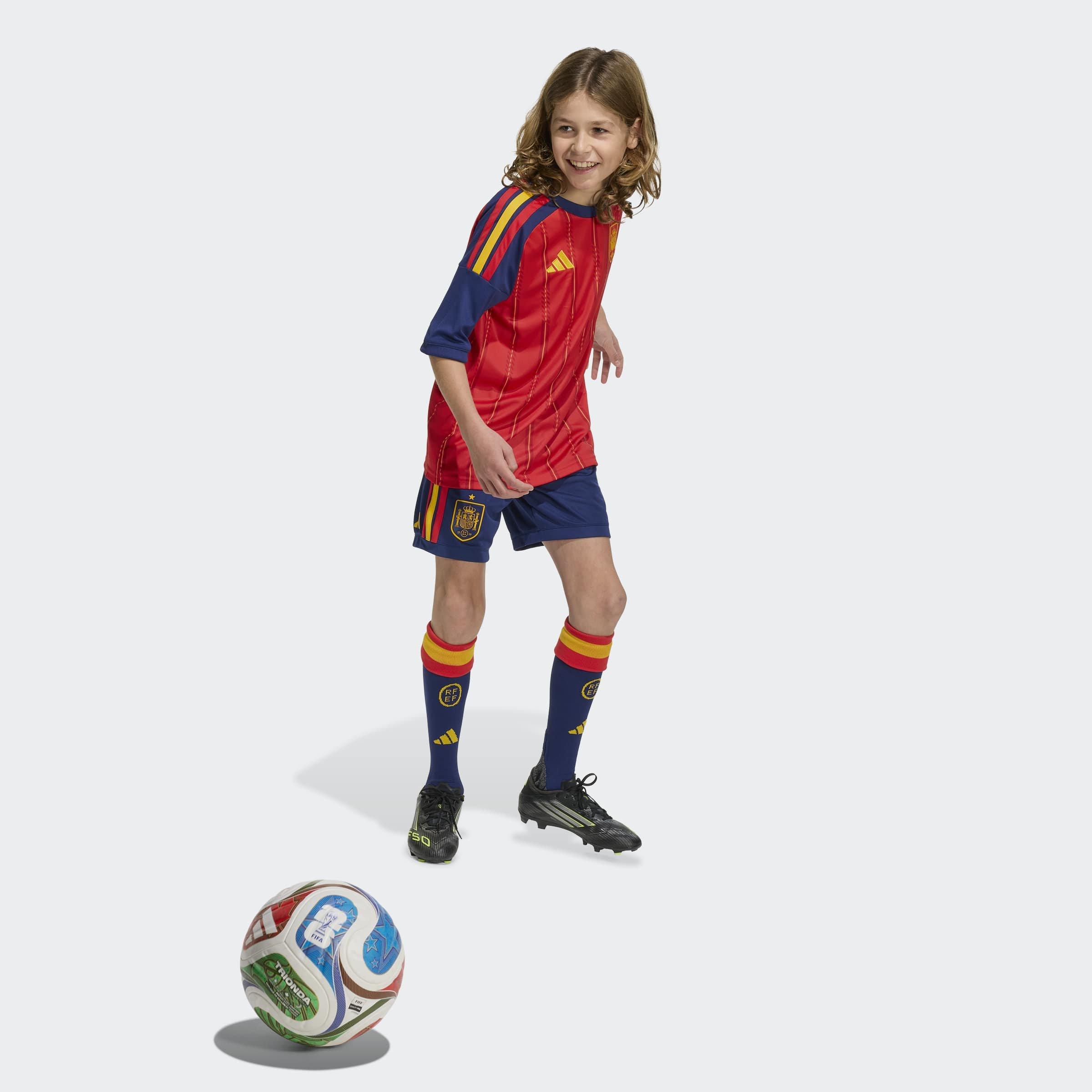 Kids Unisex Spain 26 Home Shorts , Blue, No Color, large image number 5
