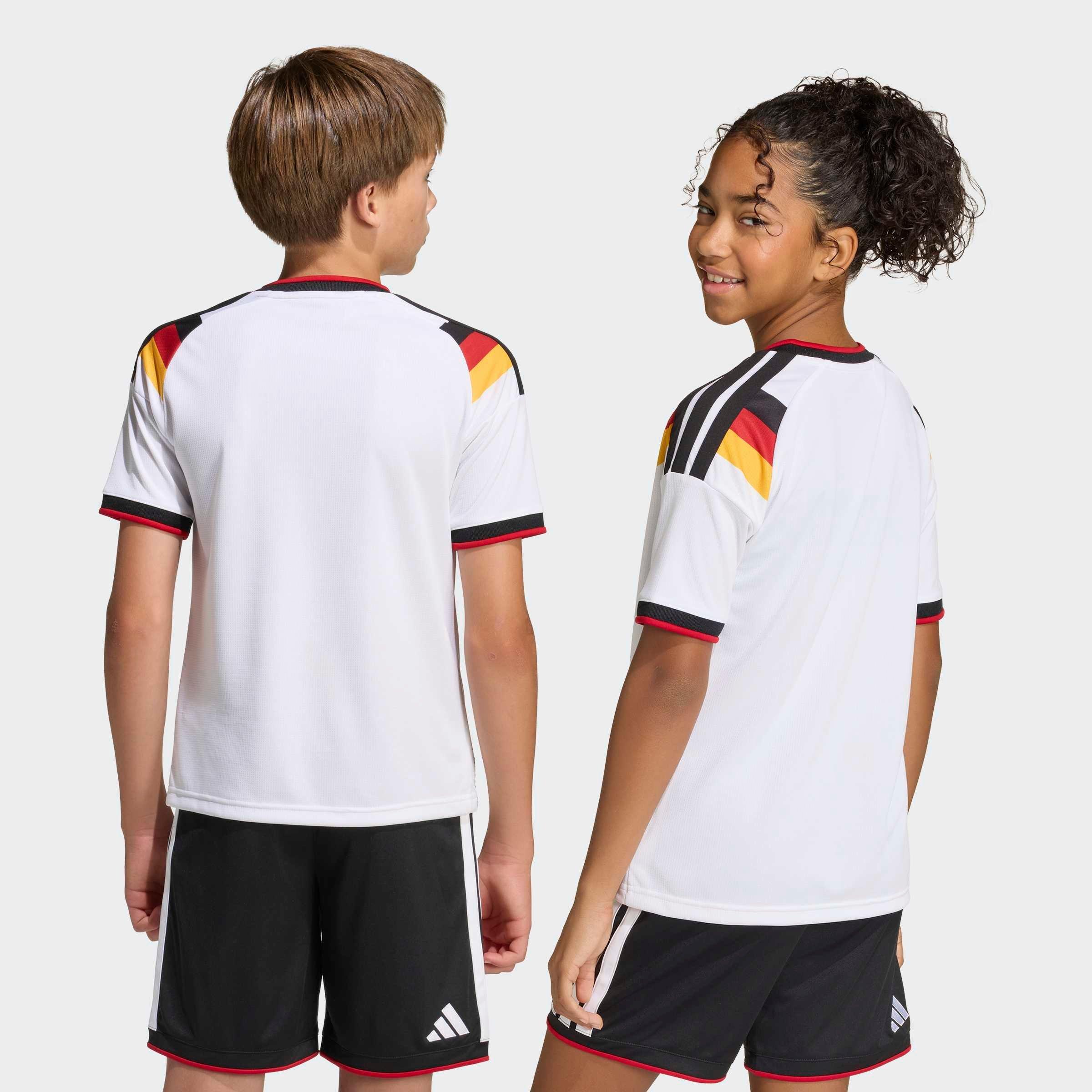 Kids Unisex Germany 26 Home Jersey, White, No Color, large image number 3