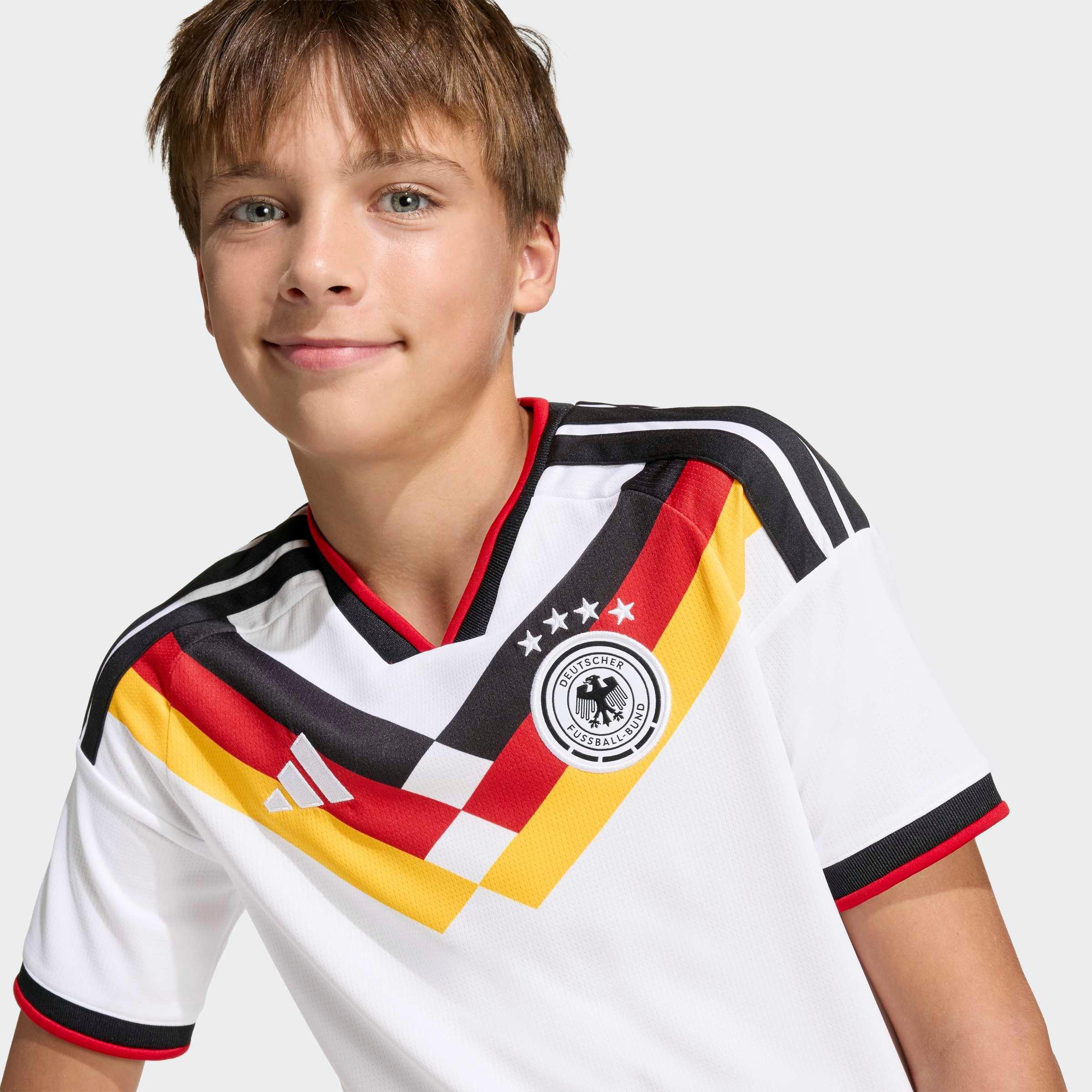 Kids Unisex Germany 26 Home Jersey, White, No Color, large image number 8