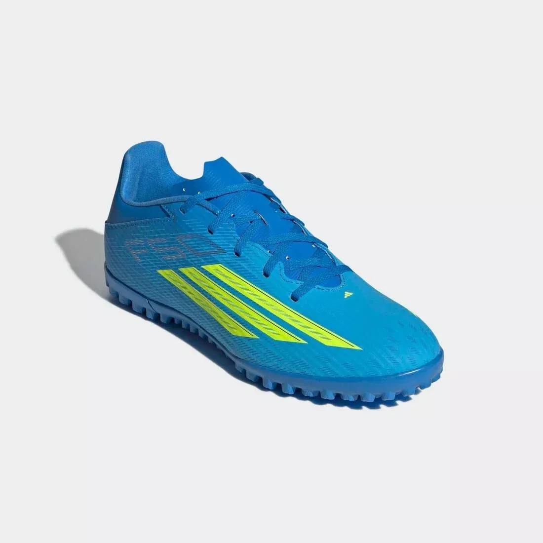 Unisex F50 Club Turf Football Shoes, Blue, No Color, large image number 4