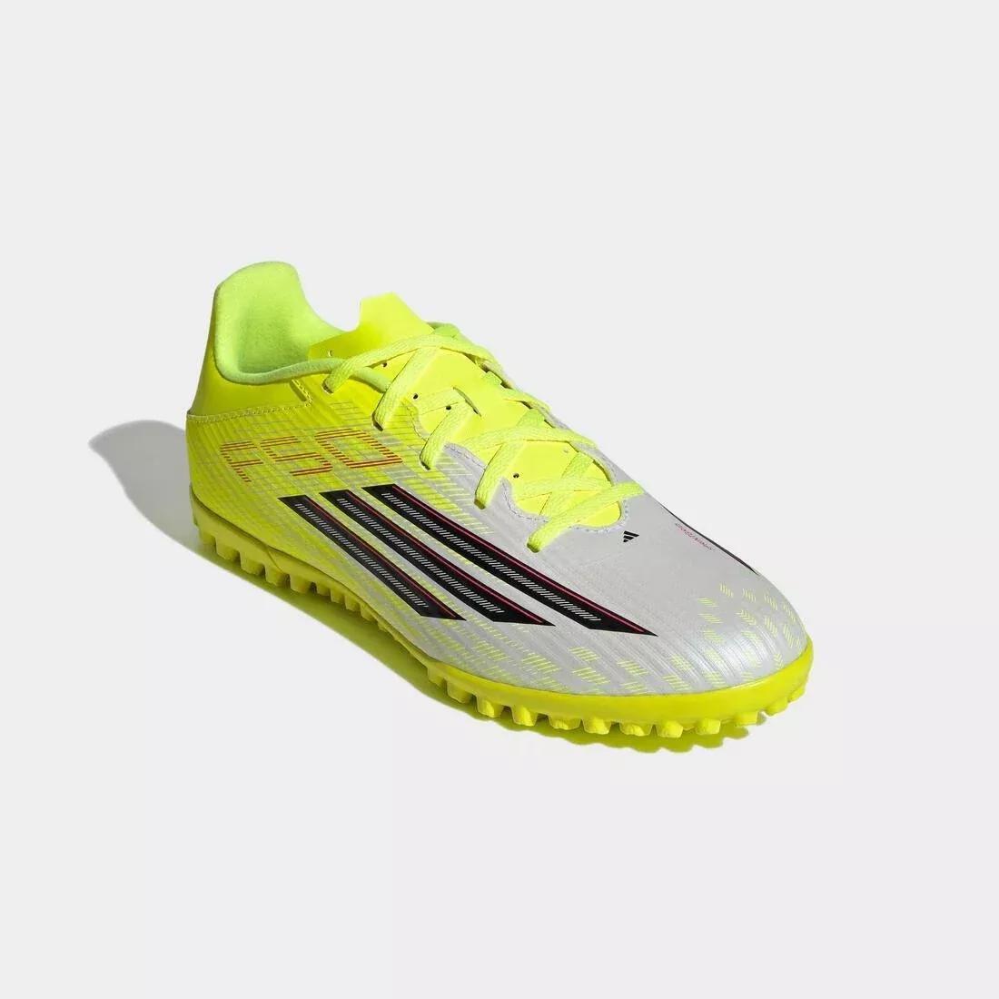 Unisex F50 Club Turf Football Shoes, Yellow, , large image number 4