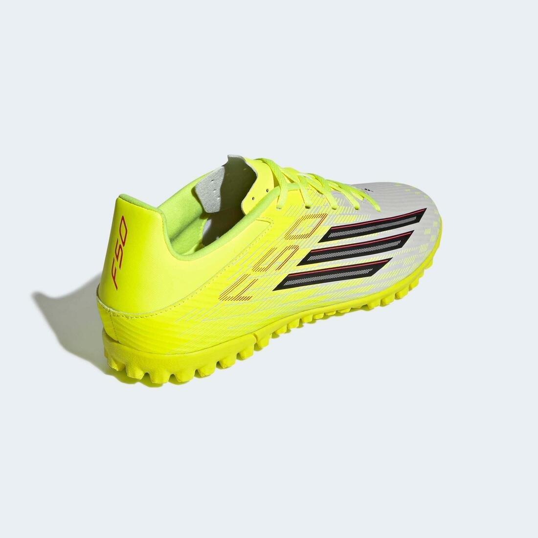Unisex F50 Club Turf Football Shoes, Yellow, , large image number 5