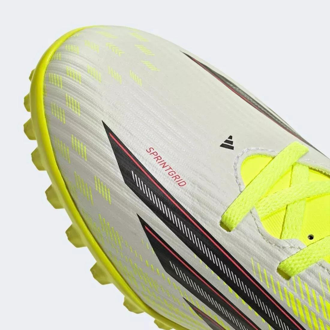 Unisex F50 Club Turf Football Shoes, Yellow, , large image number 6