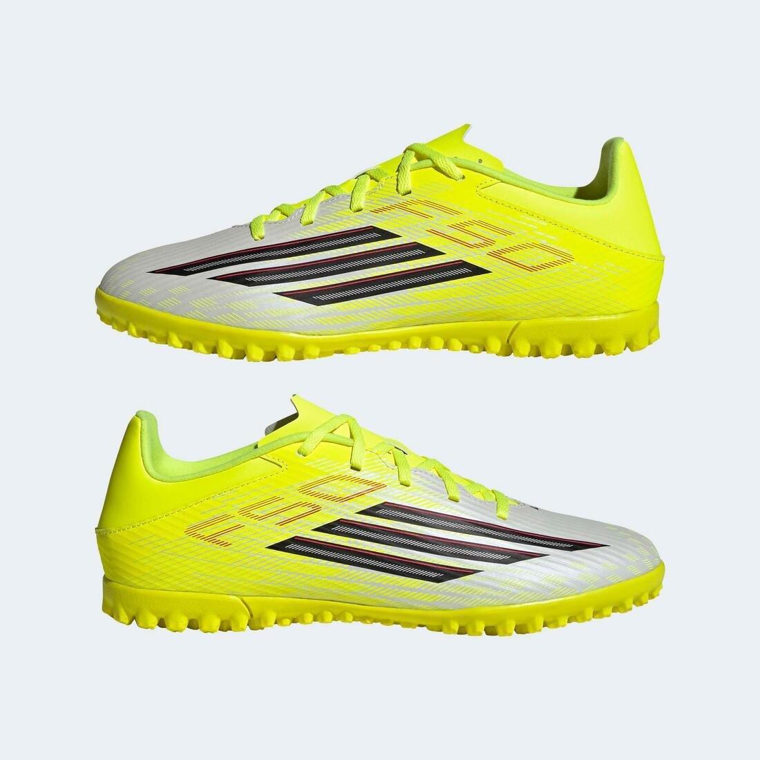 Unisex F50 Club Turf Football Shoes, Yellow, , large image number 8