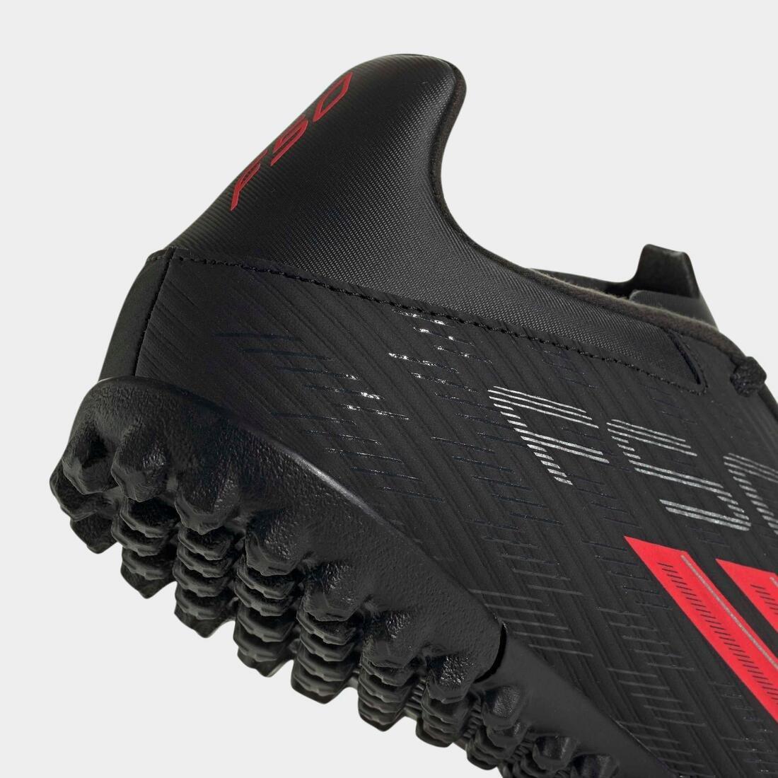 Unisex F50 Club Turf Football Shoes, Black, , large image number 6