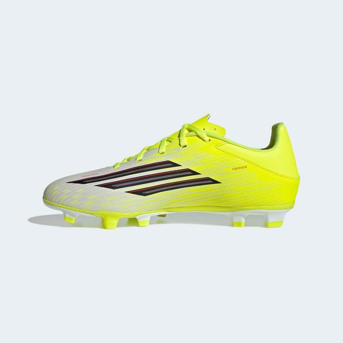 Unisex F50 Club Firm Ground / Multi Ground Football Boots, Yellow, No Color, large image number 3