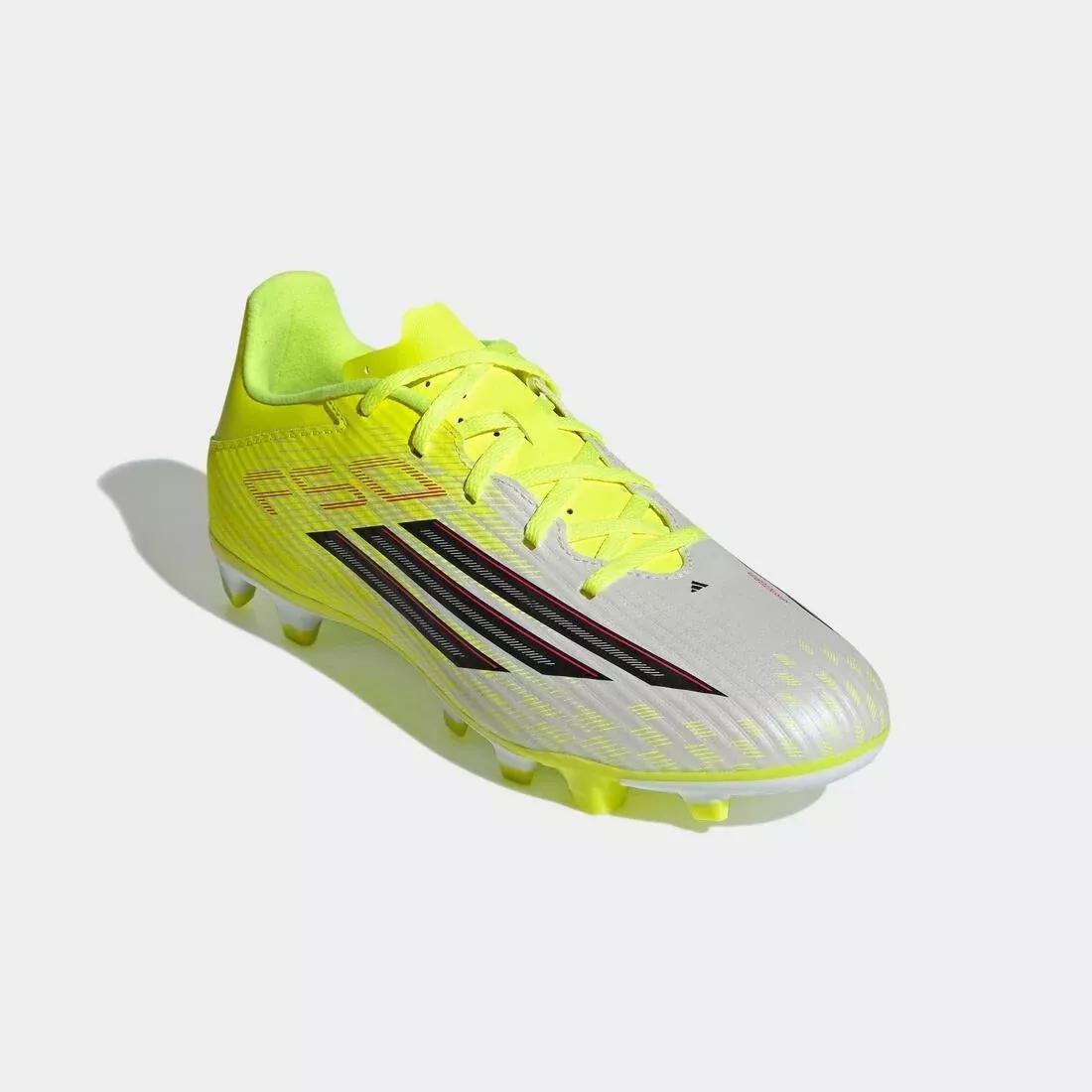 Unisex F50 Club Firm Ground / Multi Ground Football Boots, Yellow, No Color, large image number 4