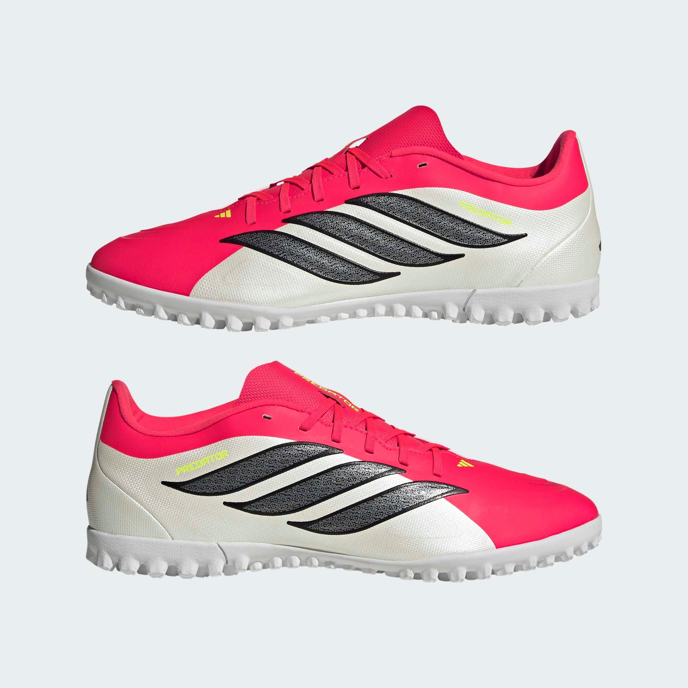 Unisex Predator Club Turf Football Shoes, Red, , large image number 8