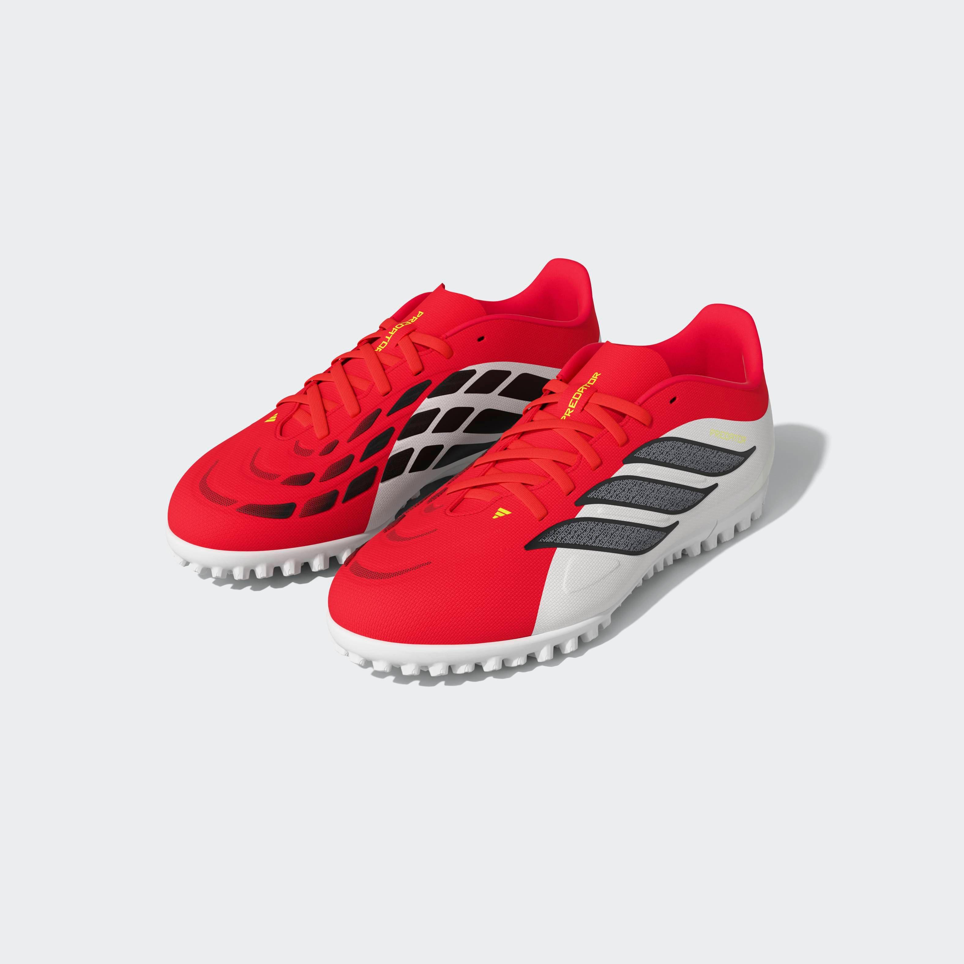 Unisex Predator Club Turf Football Shoes, Red, , large image number 9