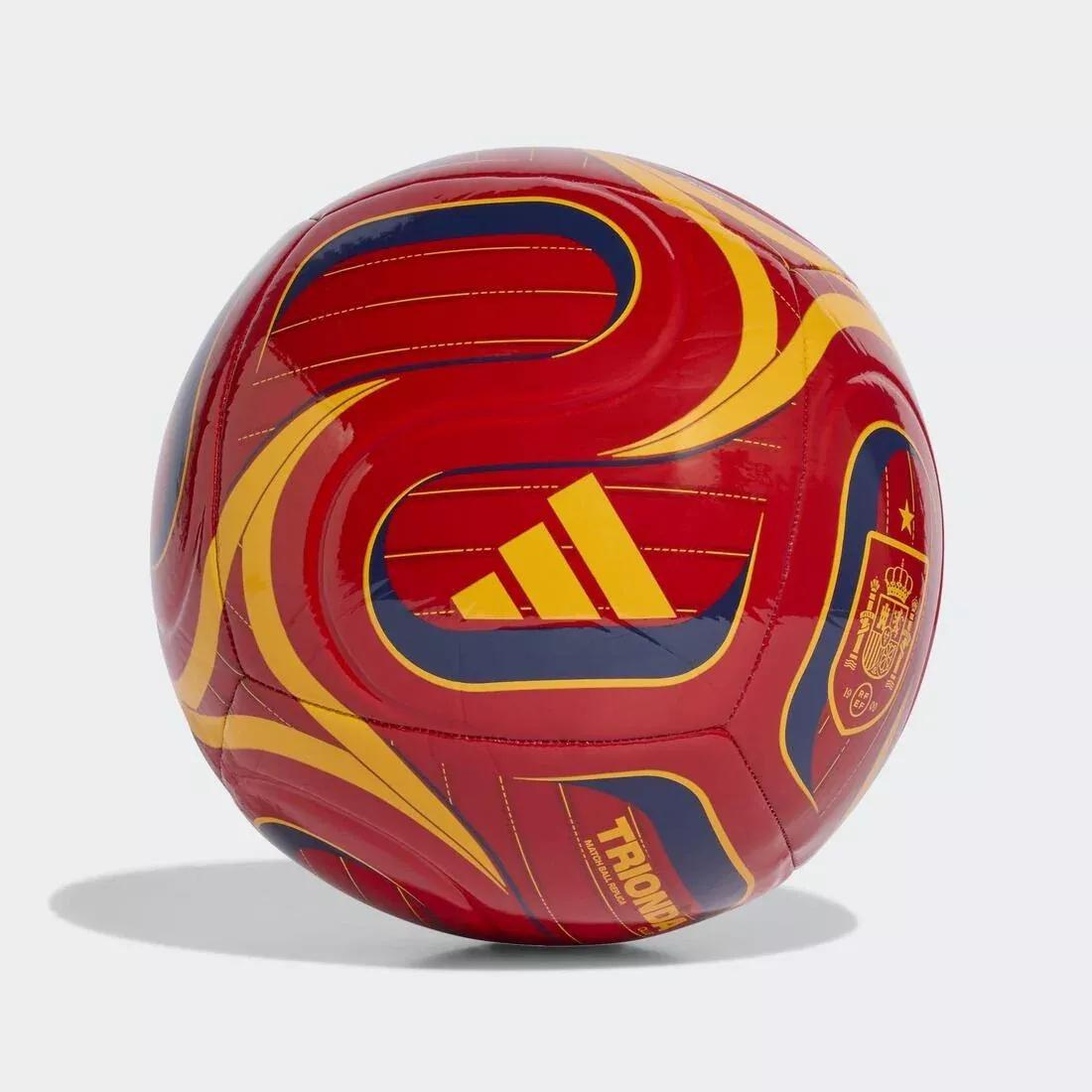 Unisex Trionda Spain Home Club Ball, Red, No Color, large image number 1