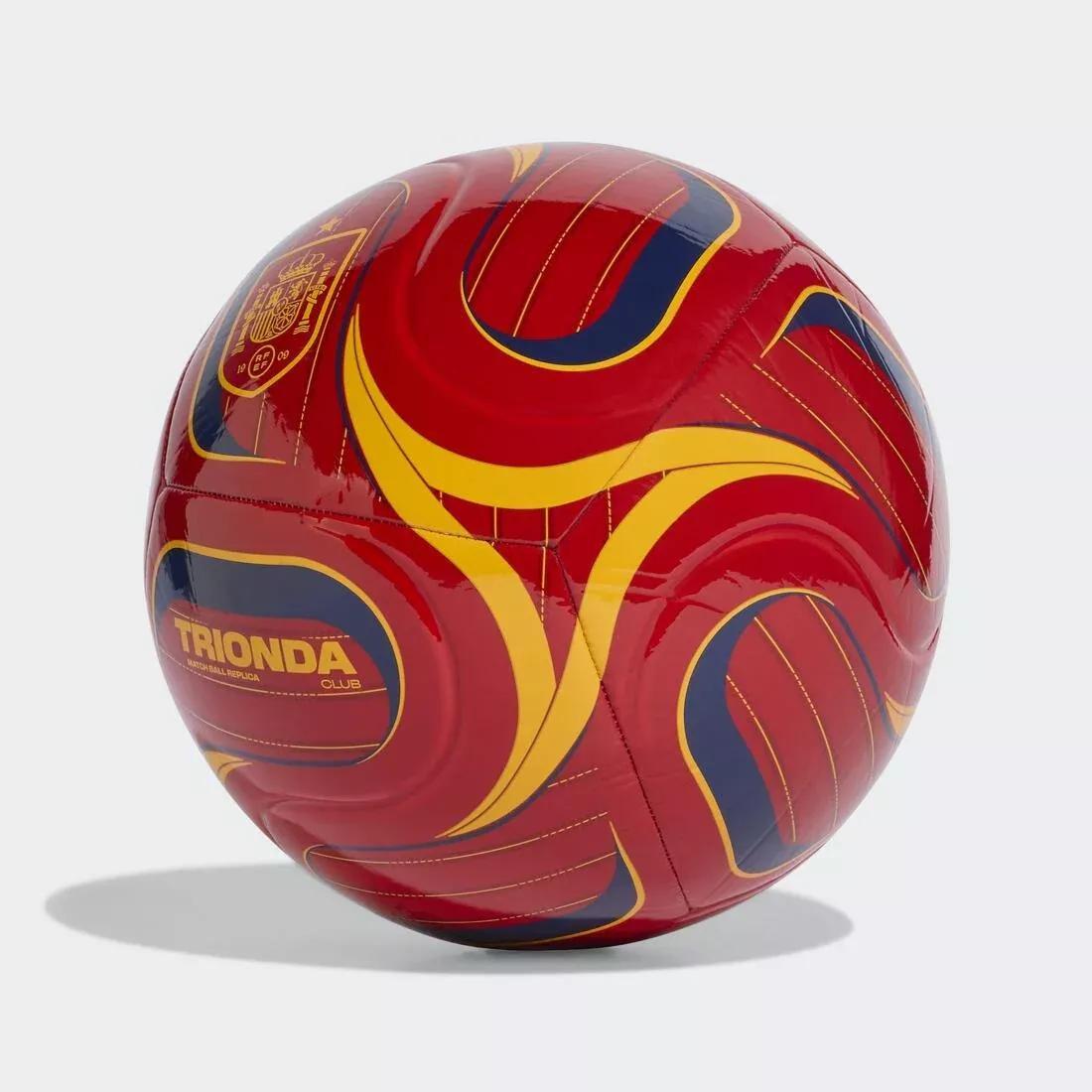 Unisex Trionda Spain Home Club Ball, Red, No Color, large image number 4