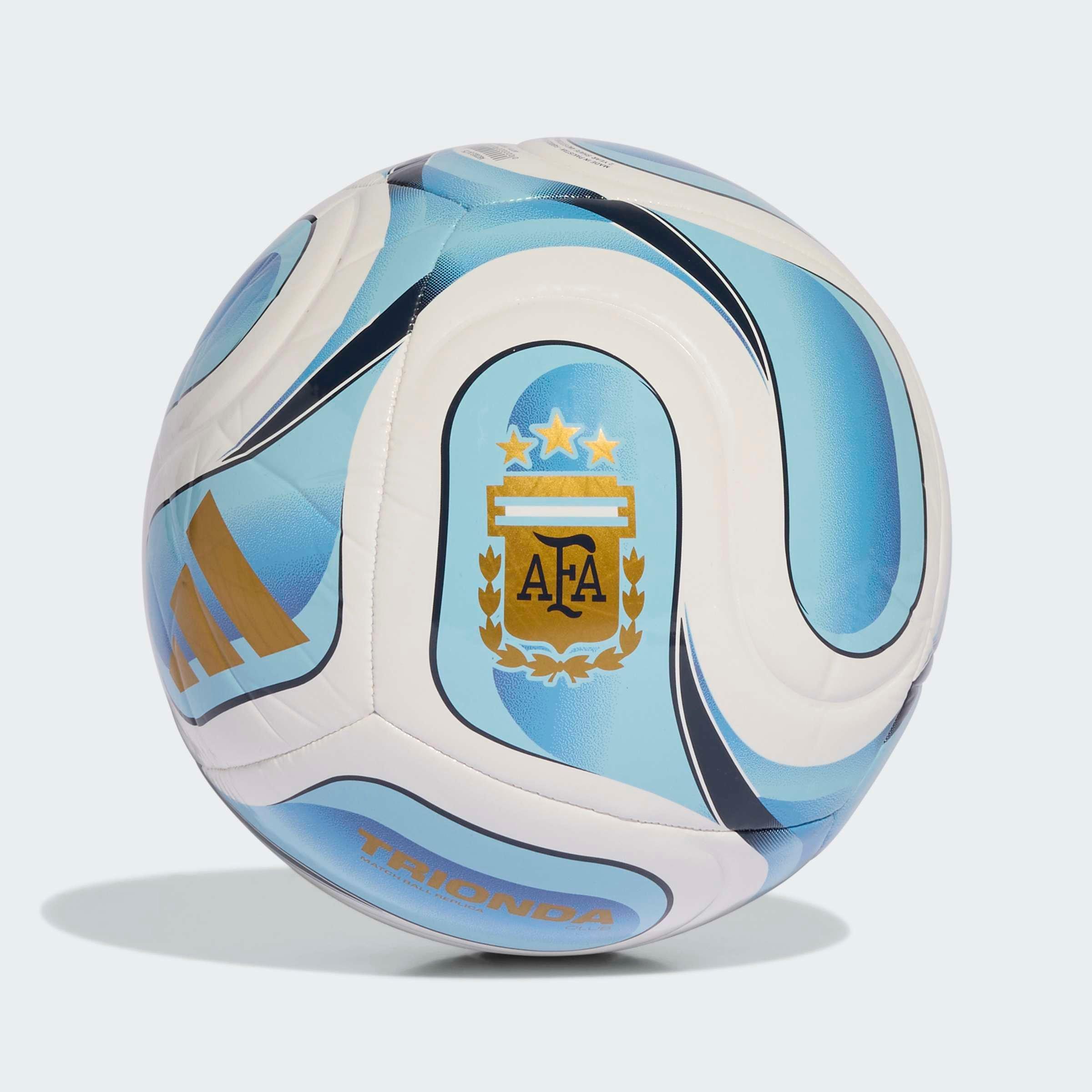 Unisex Trionda Argentina Home Club Ball, White, No Color, large image number 0
