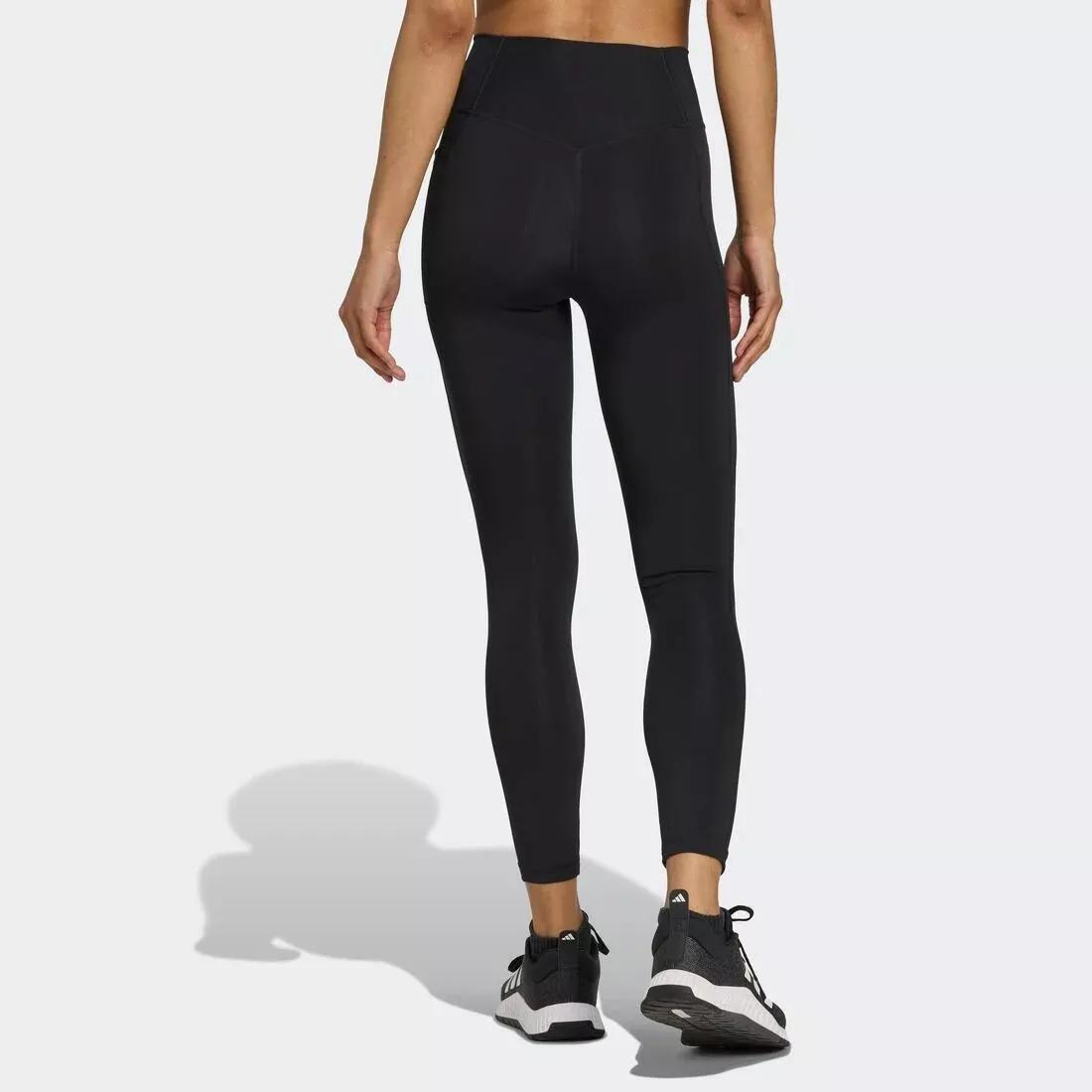 Optime Essentials No Front Rise Seam 7/8 Leggings, Black, No Color, large image number 2