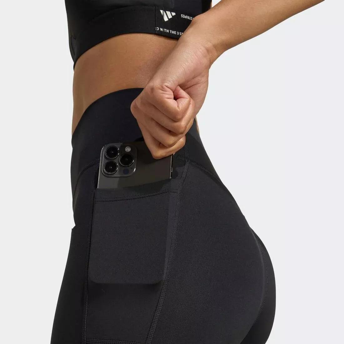Optime Essentials No Front Rise Seam 7/8 Leggings, Black, No Color, large image number 5