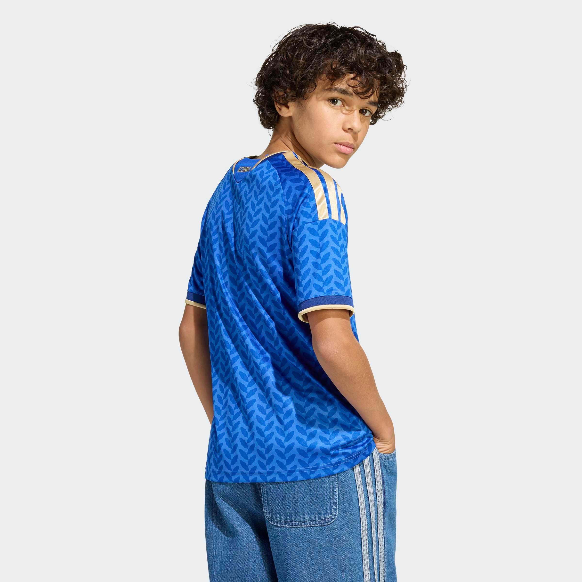 Kids Unisex Italy 26 Home Jersey, Blue, No Color, large image number 4