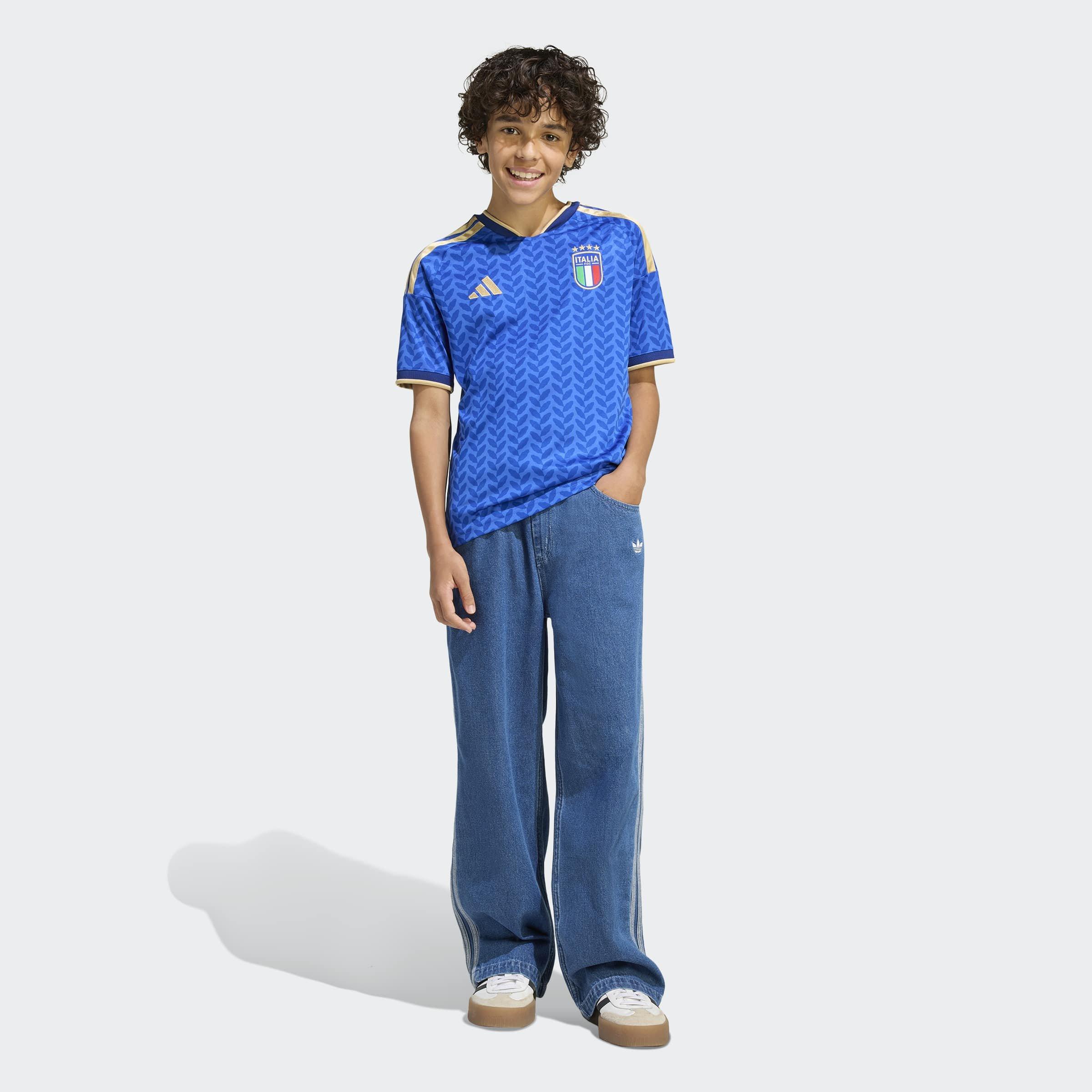 Kids Unisex Italy 26 Home Jersey, Blue, No Color, large image number 6