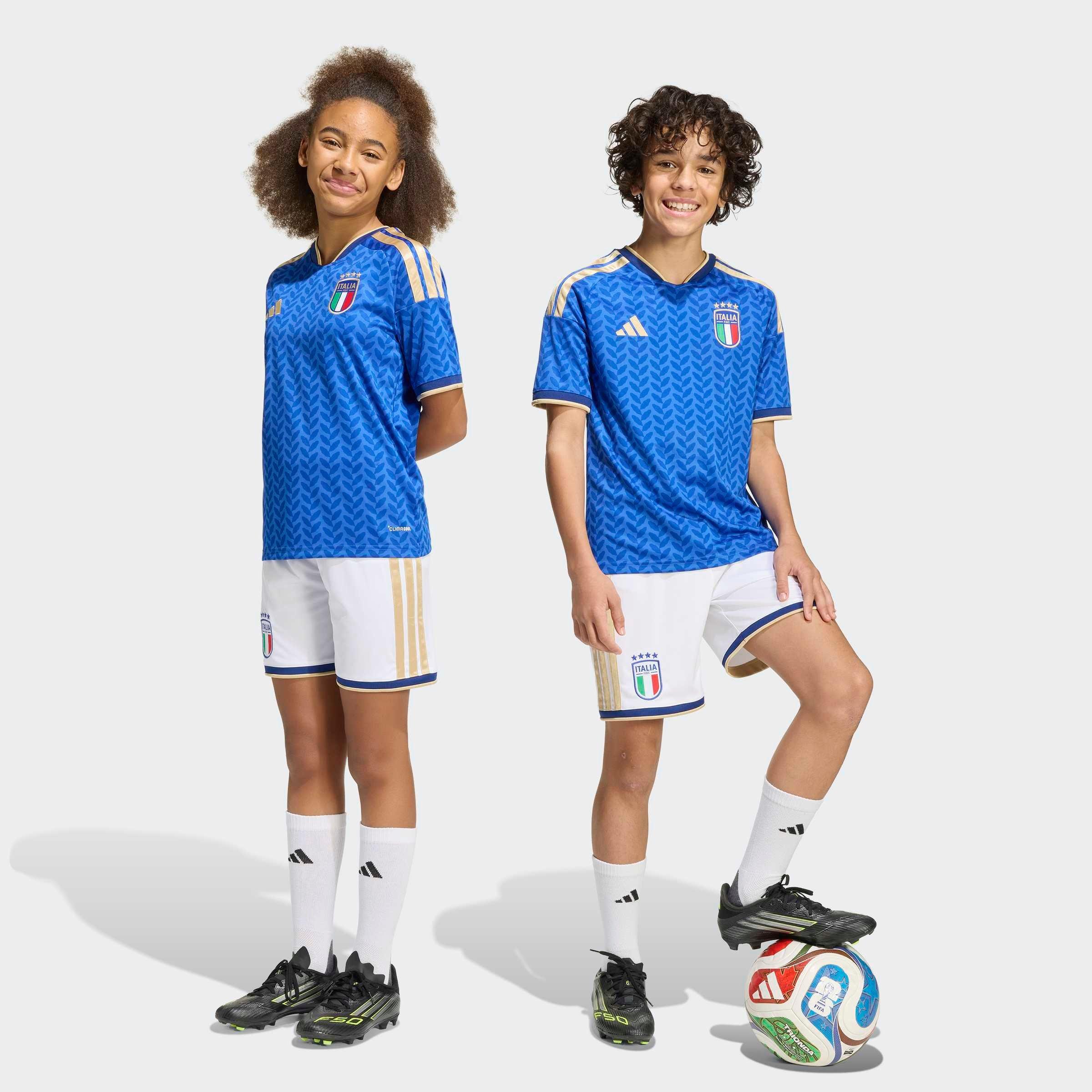 Kids Unisex Italy 26 Home Shorts, White, , large image number 1