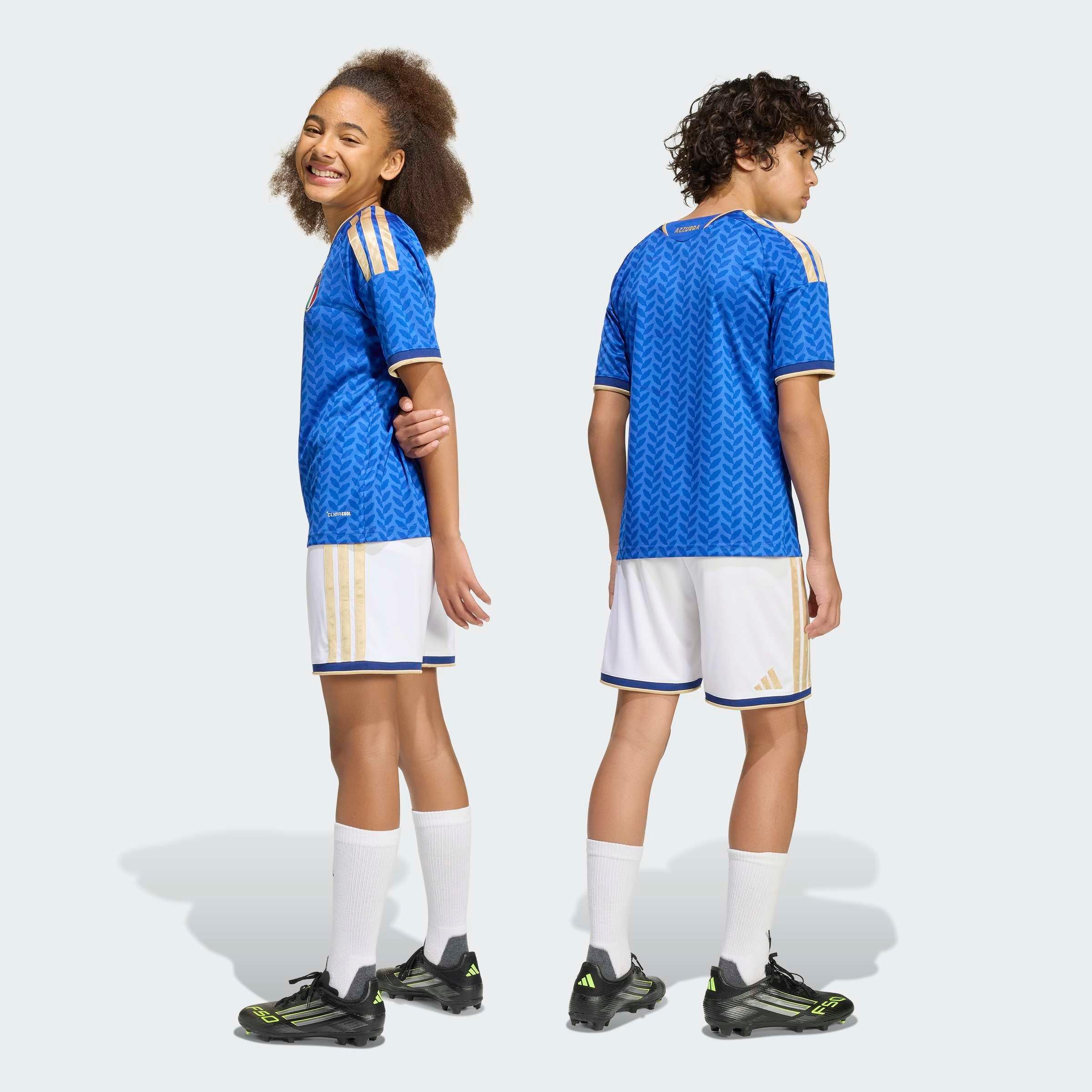 Kids Unisex Italy 26 Home Shorts, White, , large image number 2