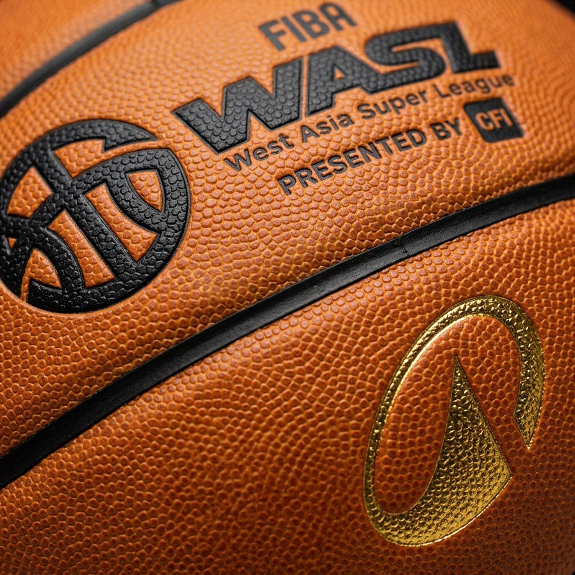 Size 7 WASL Basketball FIBA Grip Pro - BT900X, Brown, No Color, medium