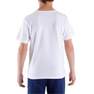 DOMYOS - 6-7 Yrs Boys' Fitness T-Shirt, White