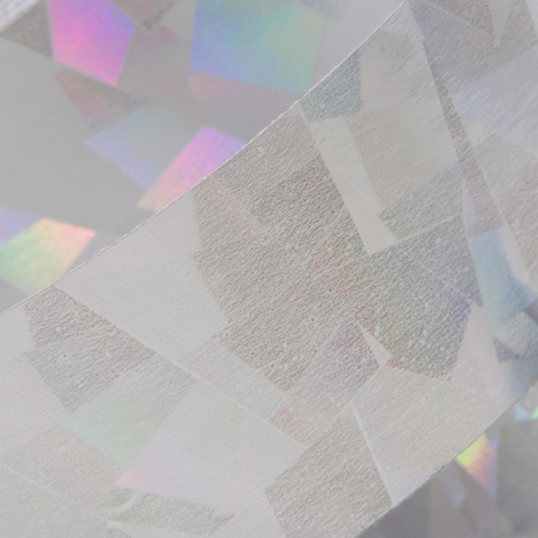 Unique Rhythmic Gymnastics Decorative Adhesive Glittery Ribbon, Silver, No Color, large image number 1