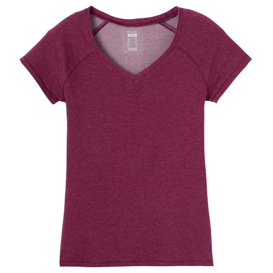 Slim Fit Stretch Cotton Fitness T-Shirt, Turquoise, , large image number 3
