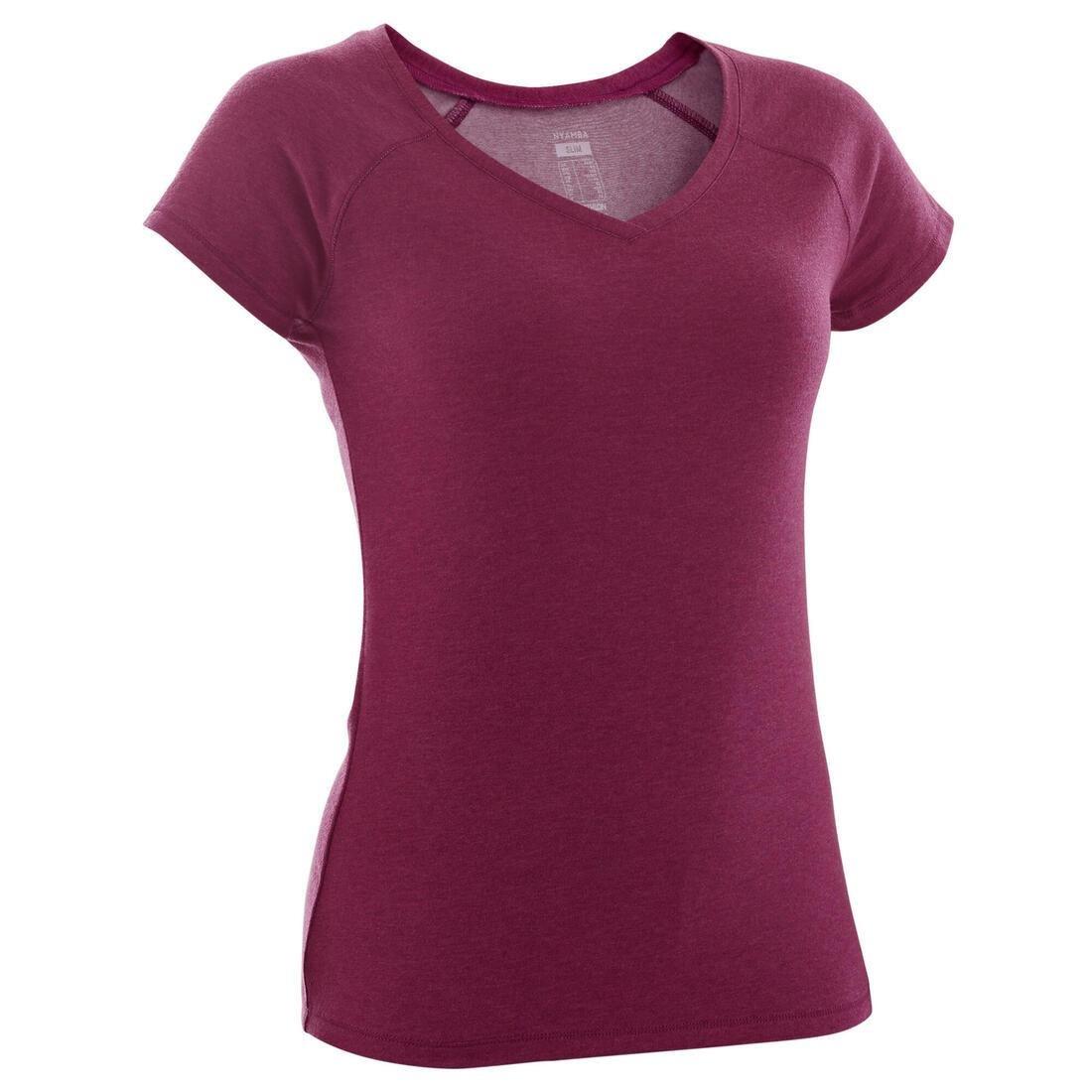 Slim Fit Stretch Cotton Fitness T-Shirt, Turquoise, , large image number 4