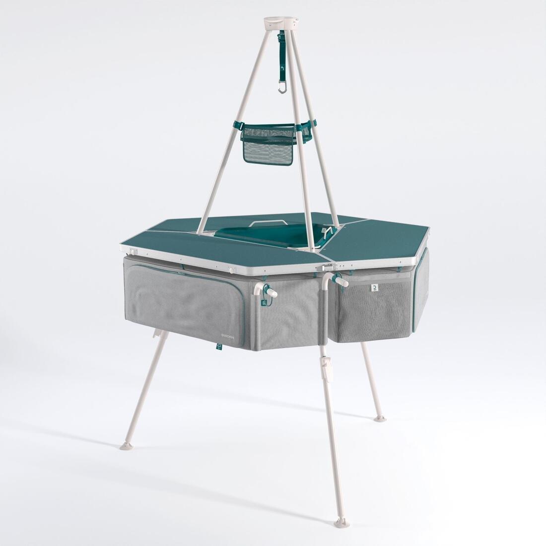 Multifunctional Camping Kitchen Unit, Blue, No Color, large image number 0